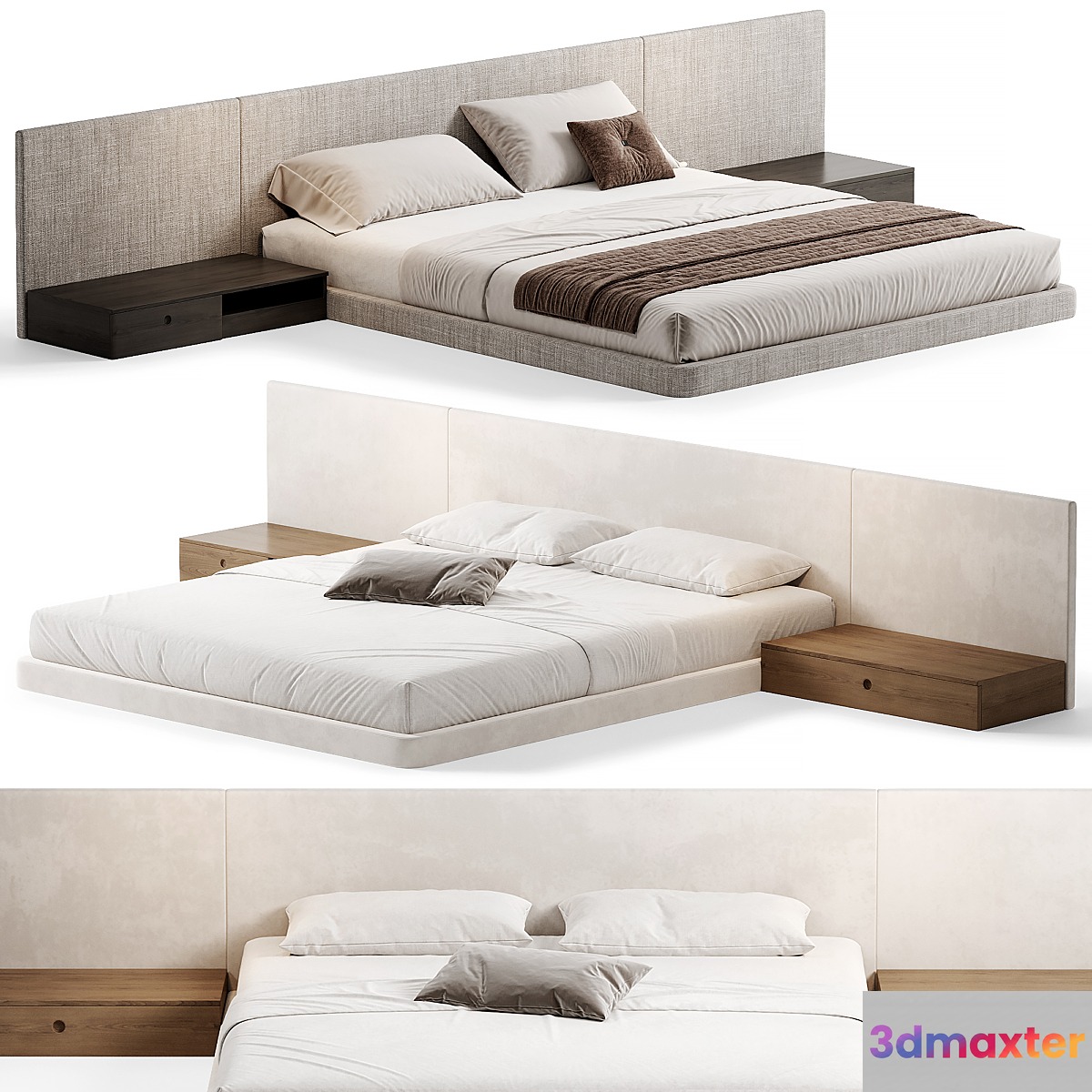 PALISSANDRE Modern Bed Double bed 01 3D Max