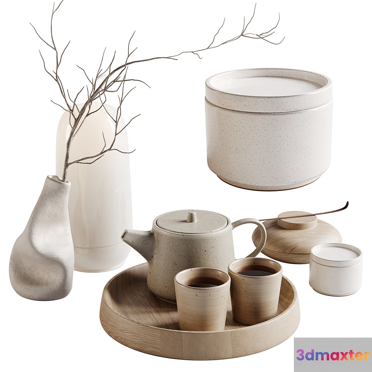 Decorative set Kumi - No.2 3D Max