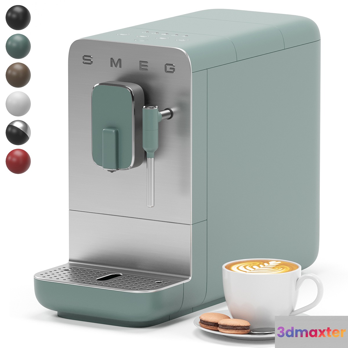 SMEG coffee machine BCC02EGMEU 3D Max