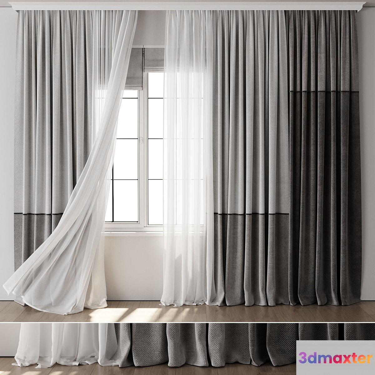 Curtain for Interior 125 3D Max