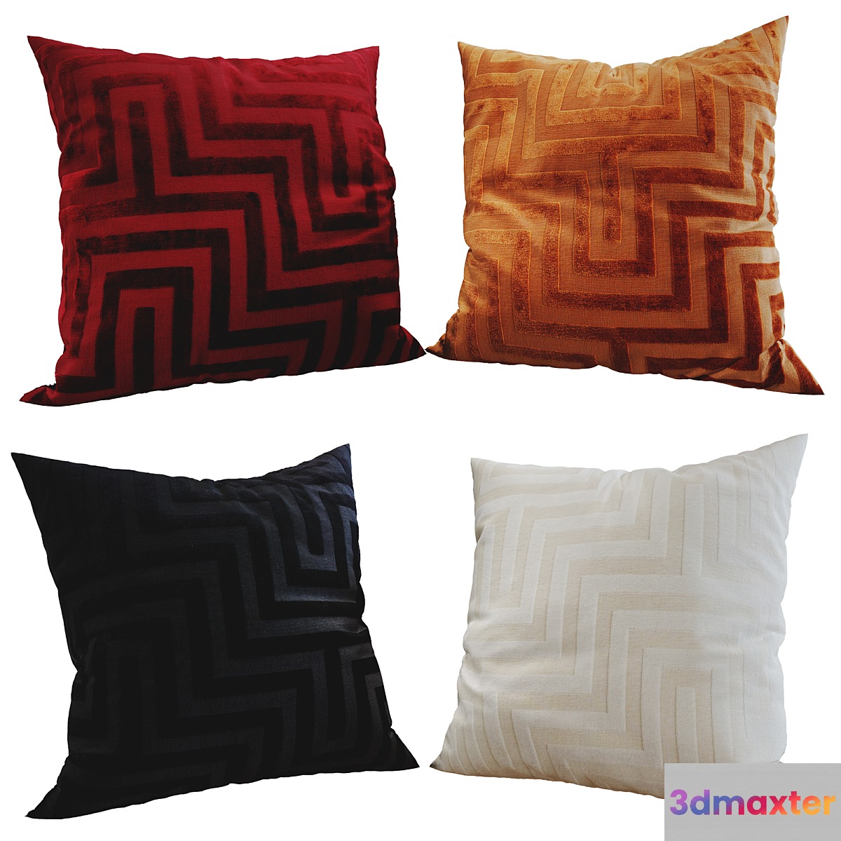 Decorative pillows set 221 3D Max