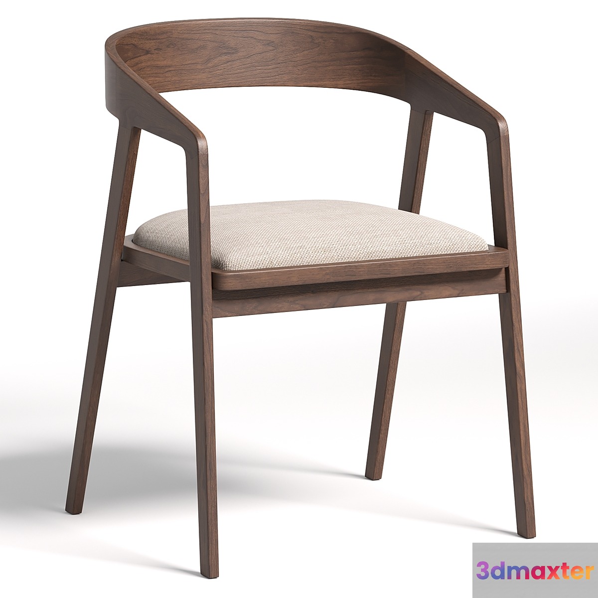 Wooden chair 3D Max