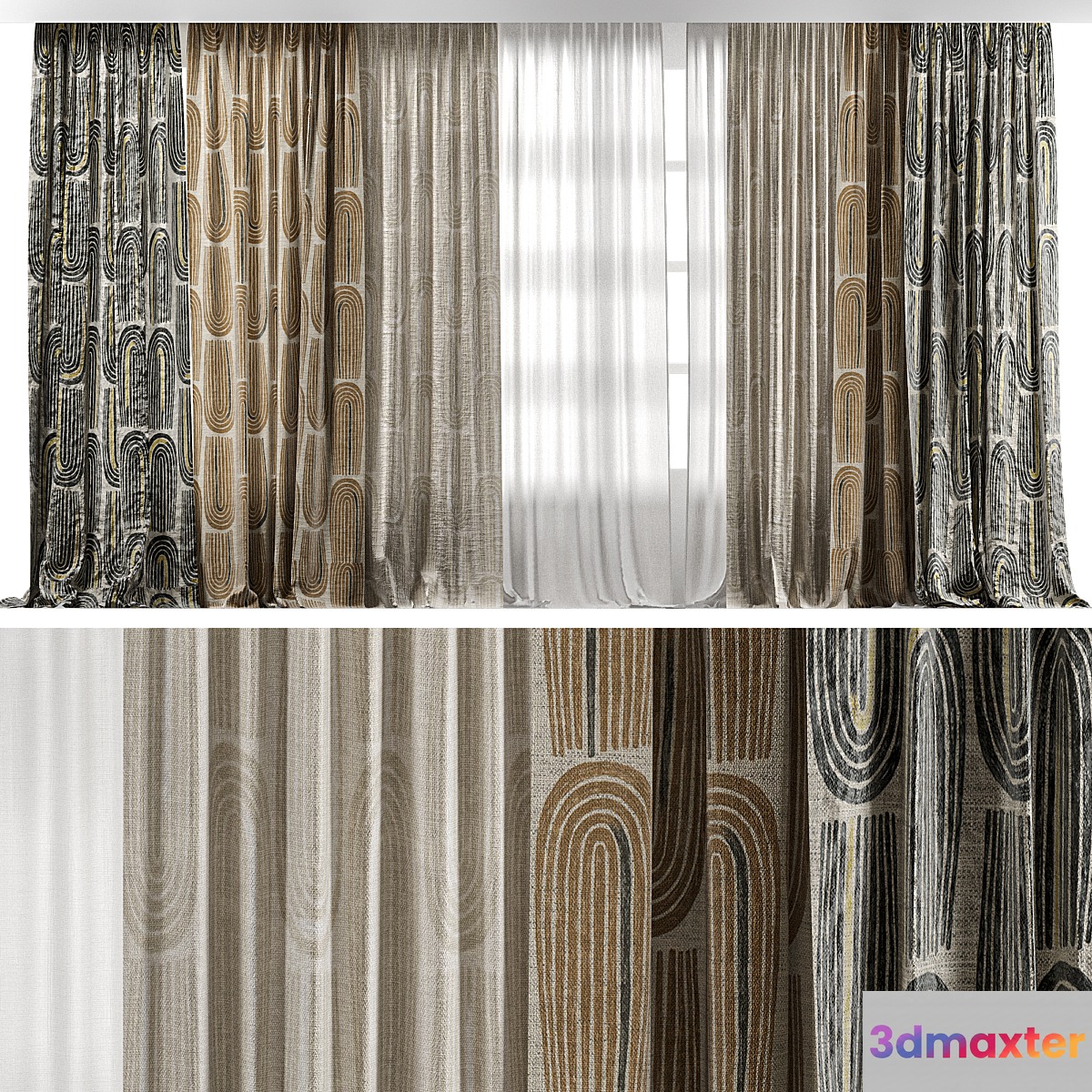 Zimmer Rohde Fabric Curtains 3D Max