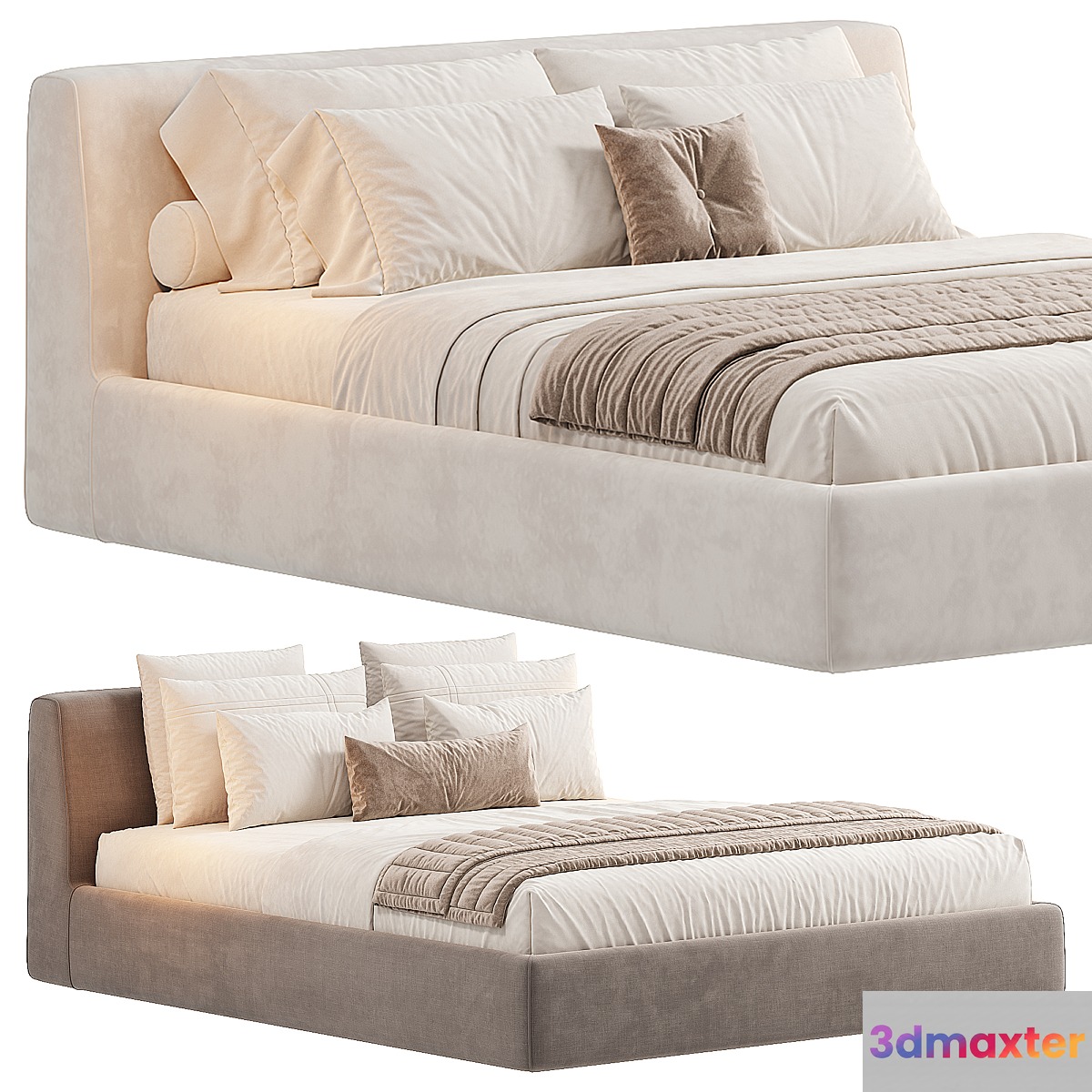 Sava Bed 3D Max