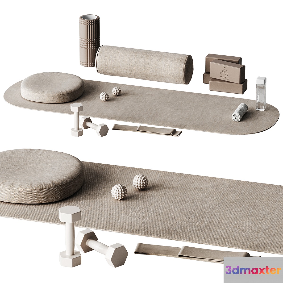 Yoga set 1 3D Max
