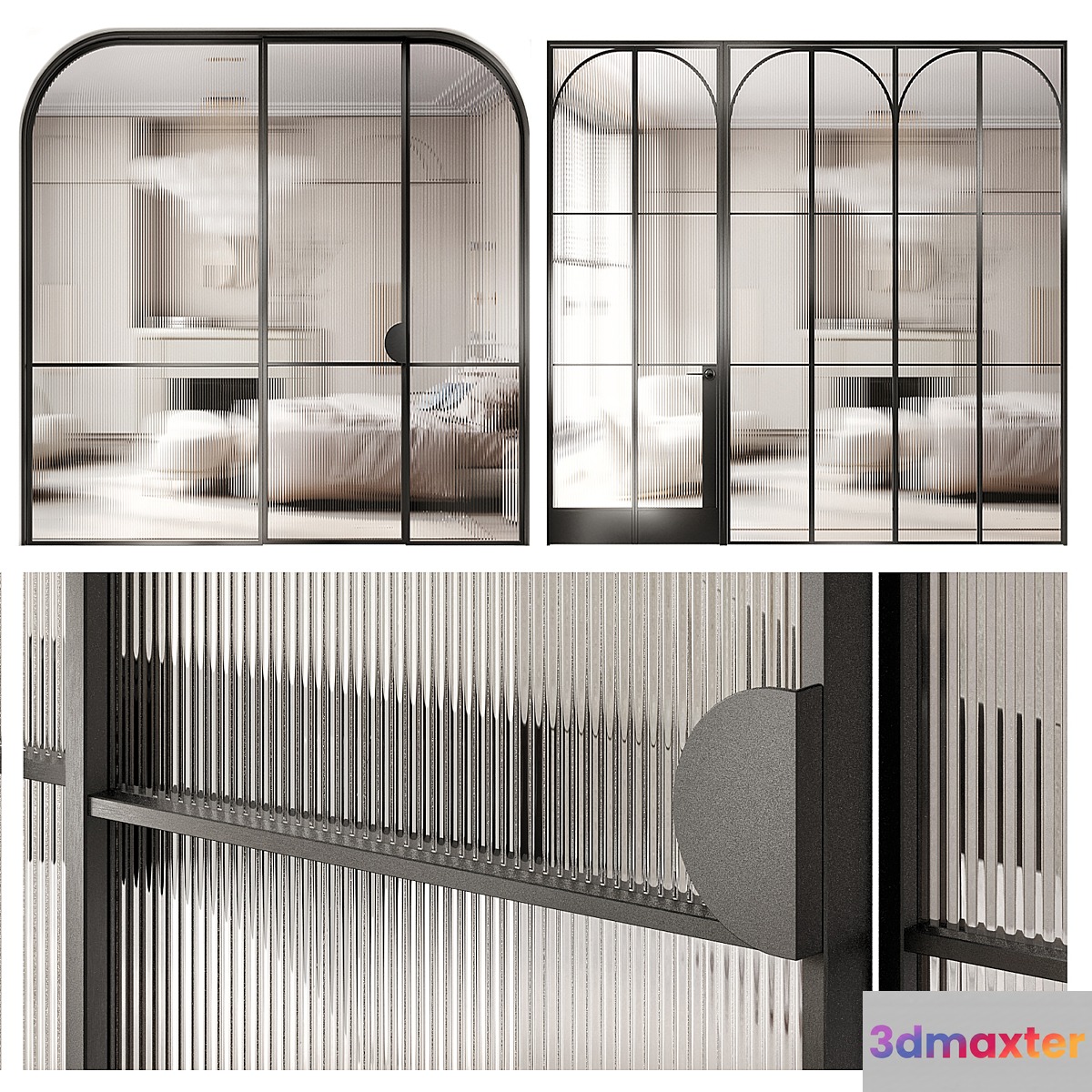 Art deco doors 8 3D Max