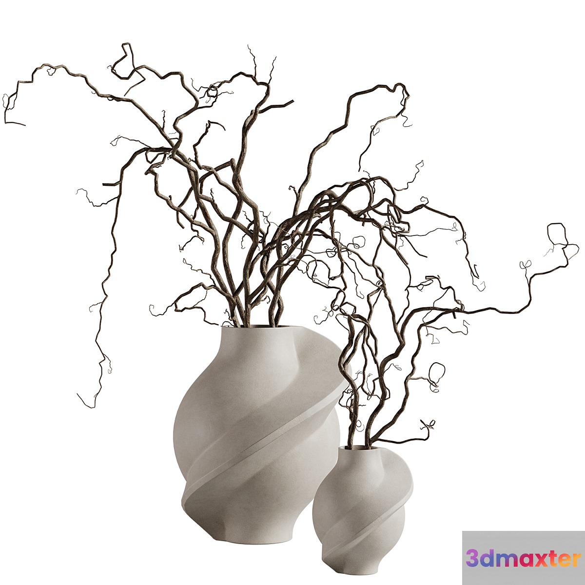 Louise Roe Pirout vase with branches 3D Max