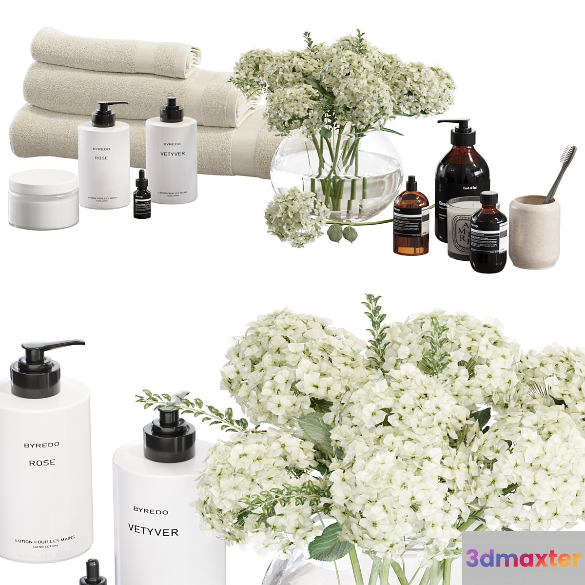 Bathroom Decorative set - No.2 3D Max