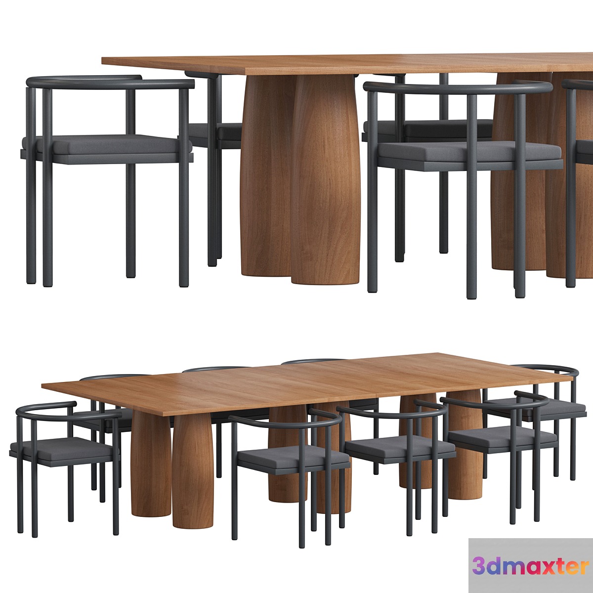Kettal Il Colonnato square long 3D Max