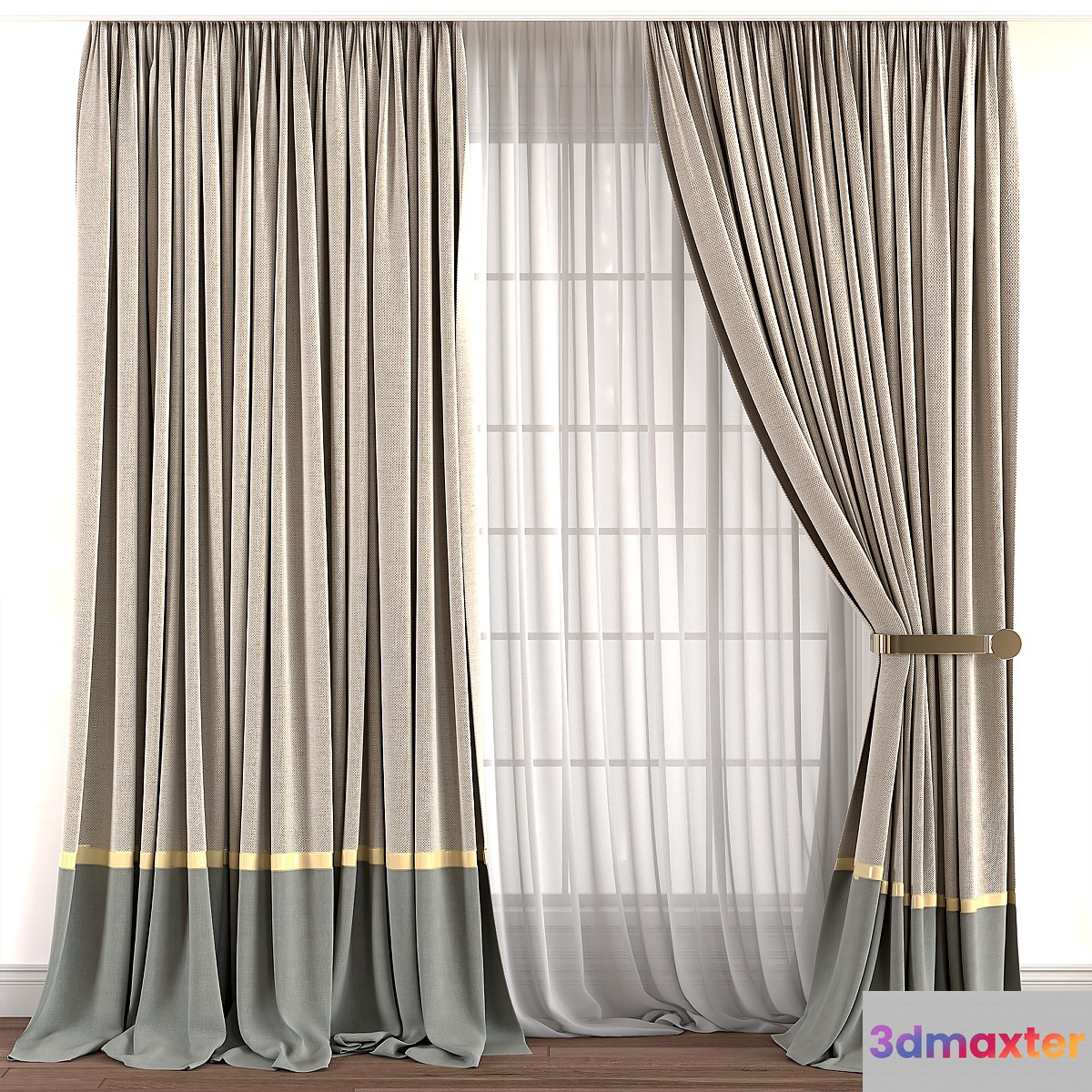 Curtain for Interior 015 3D Max