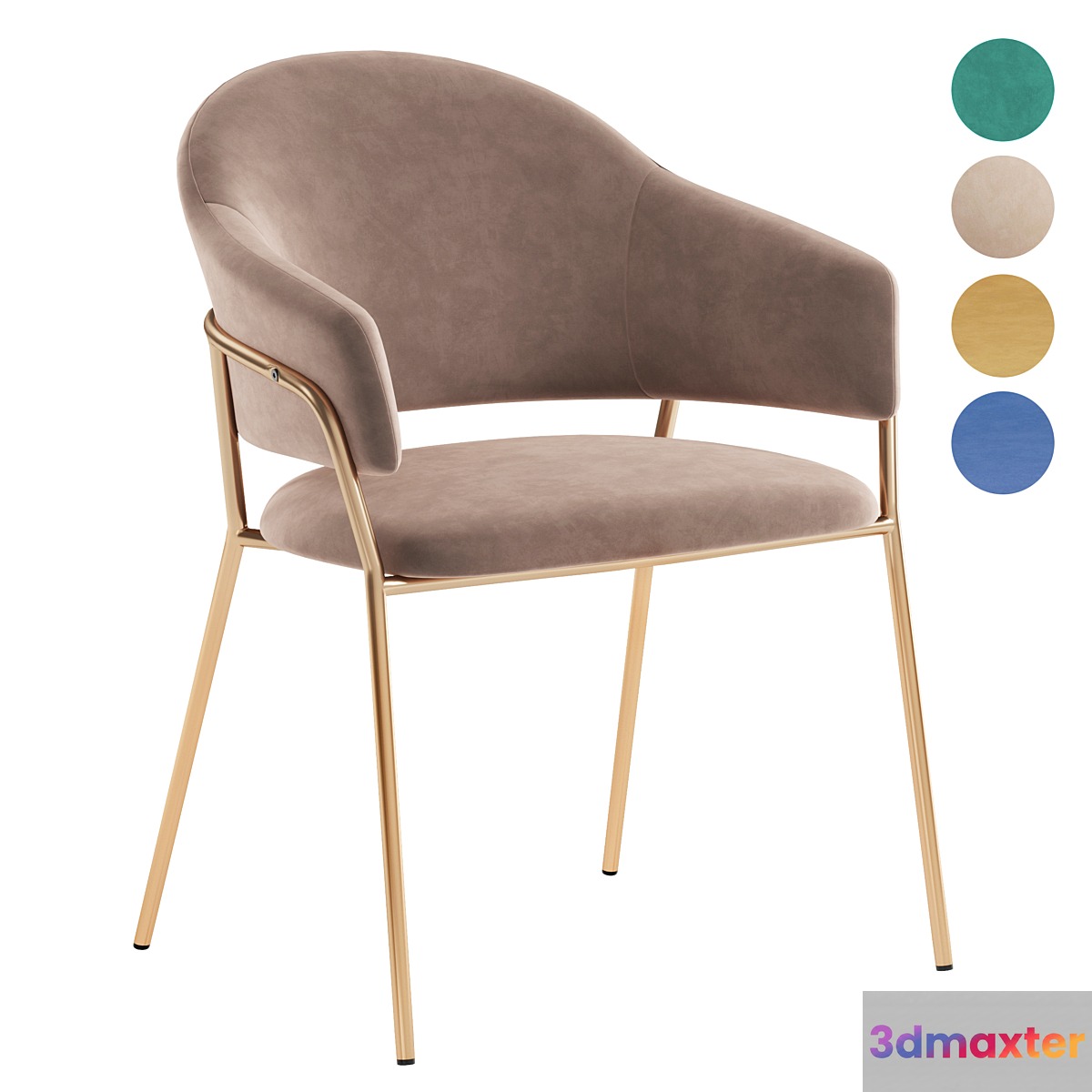 Gloria chair 3D Max