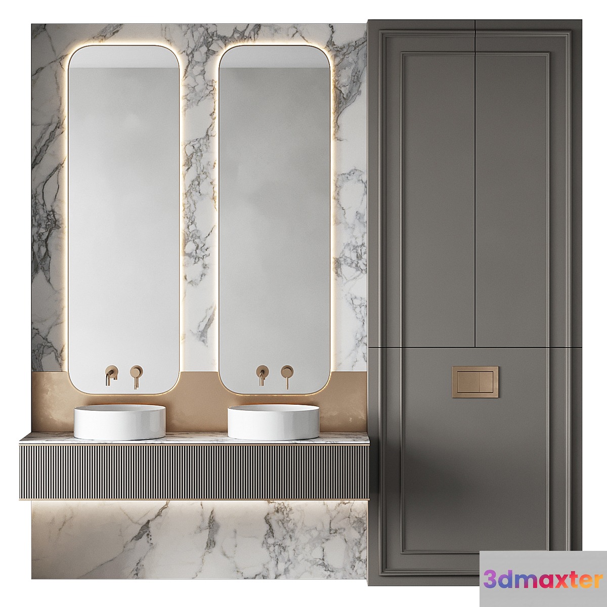 Bathroom furniture 44 - No.2 3D Max