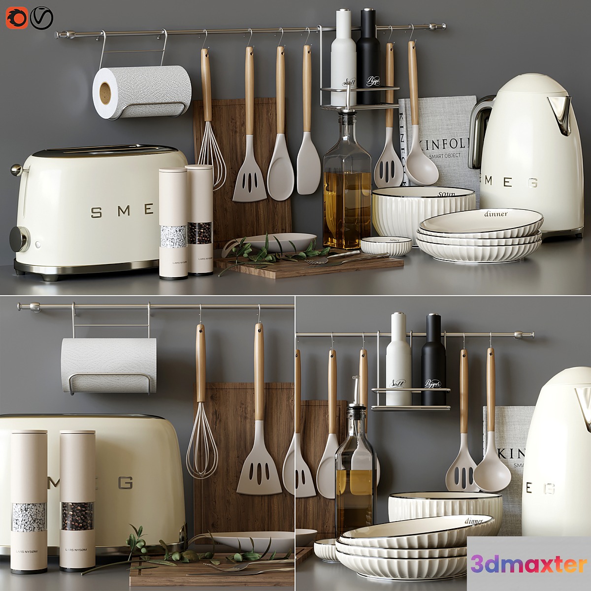 Kitchenware 3D Max