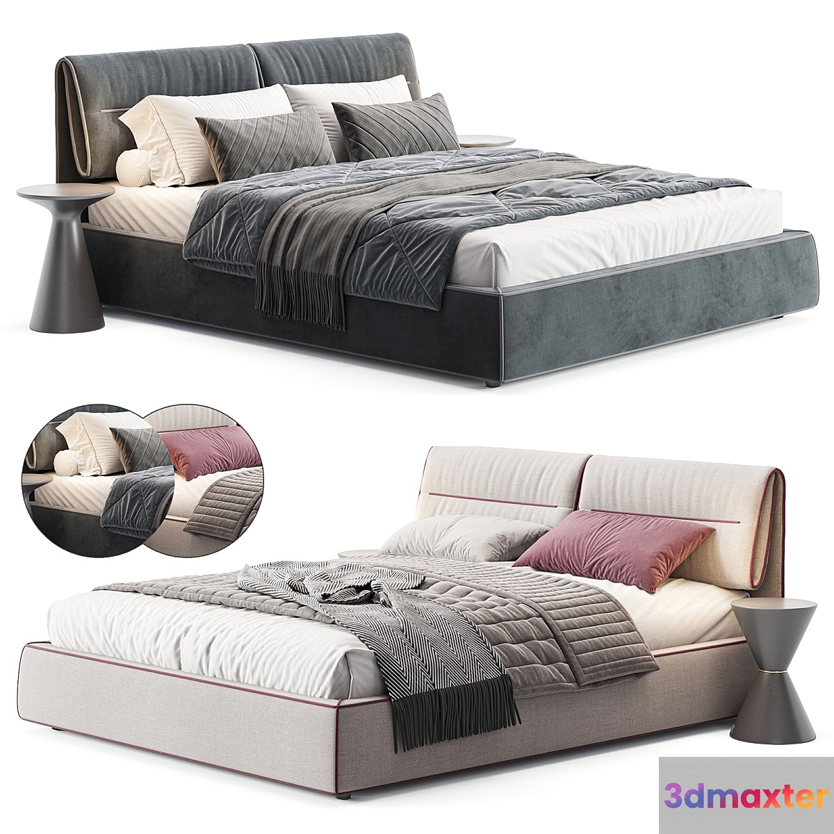 Campo Bed Bonaldo 3D Max