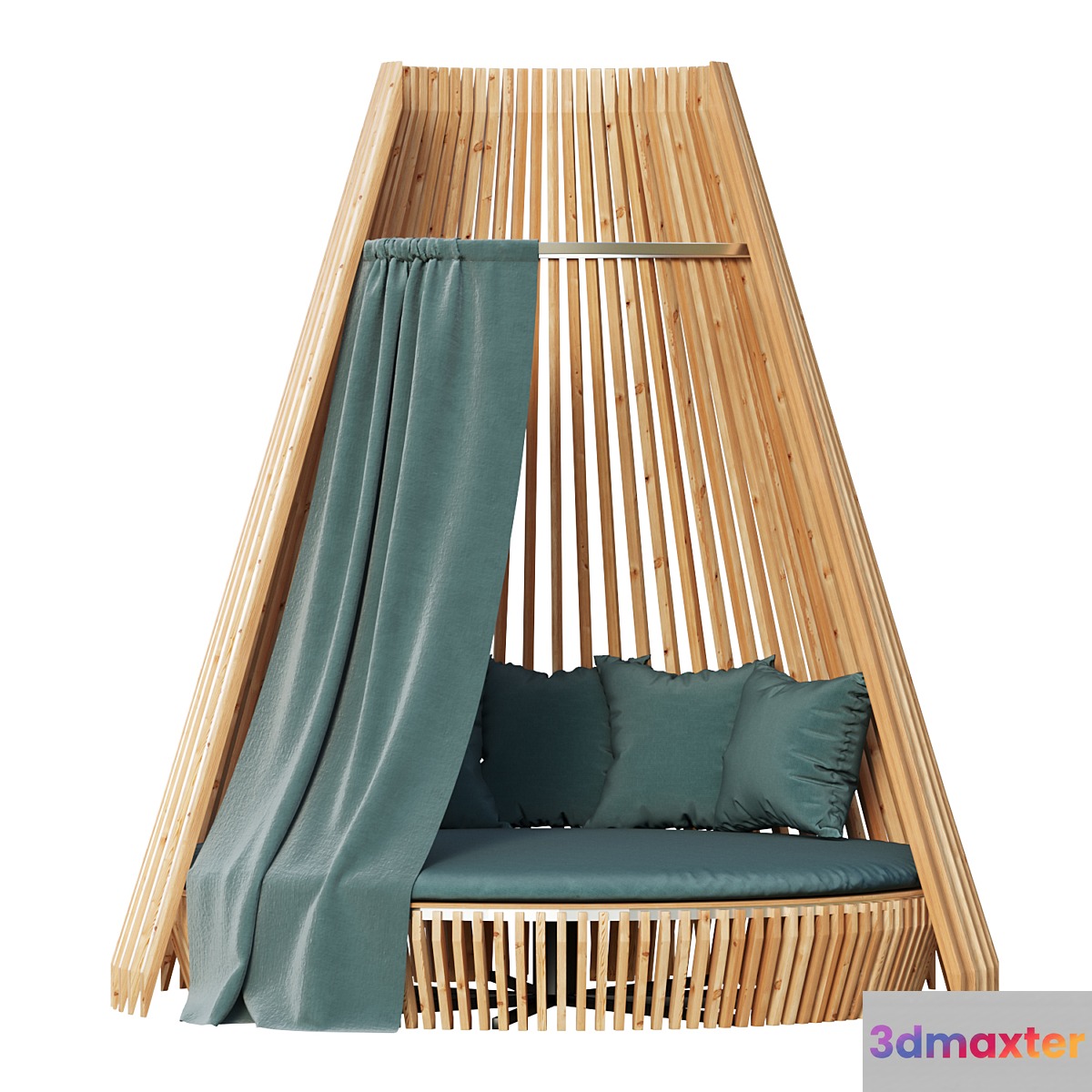 Round lounge chair Hut Full Set_Ethimo - No.2 3D Max