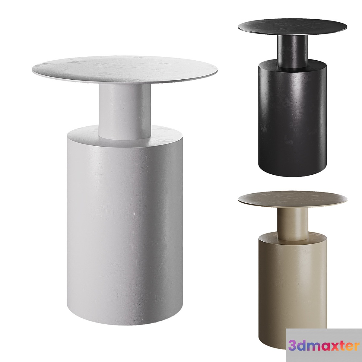 Bedside table in Scandinavian style 3D Max