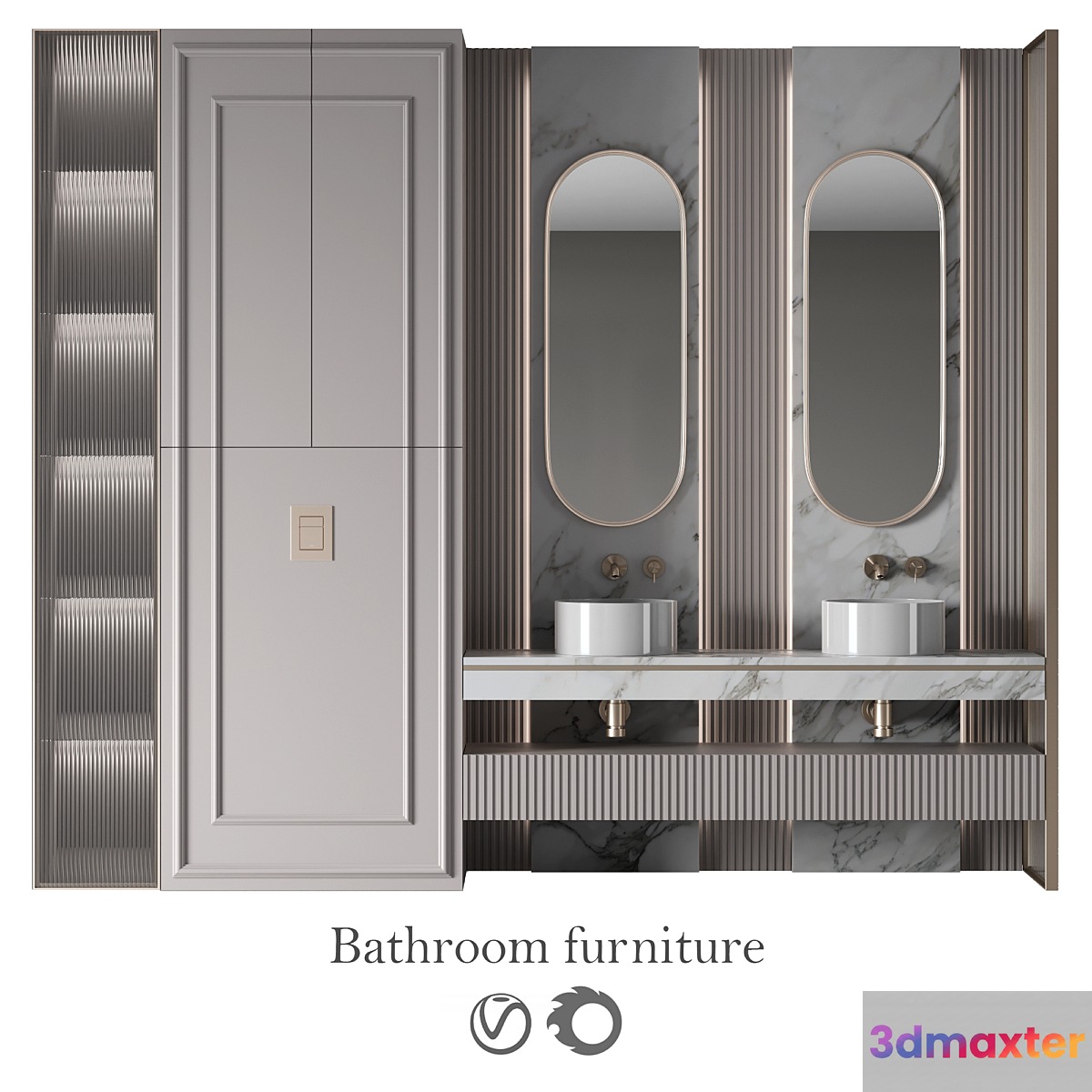Bathroom furniture No. 30 3D Max