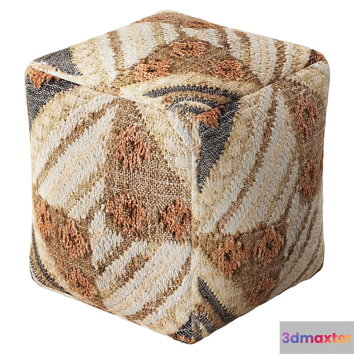 Upholstered Pouf 3D Max