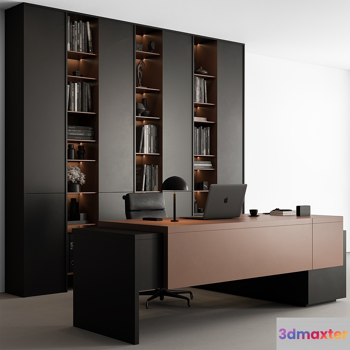Boss Desk - Office Furniture 539 3D Max