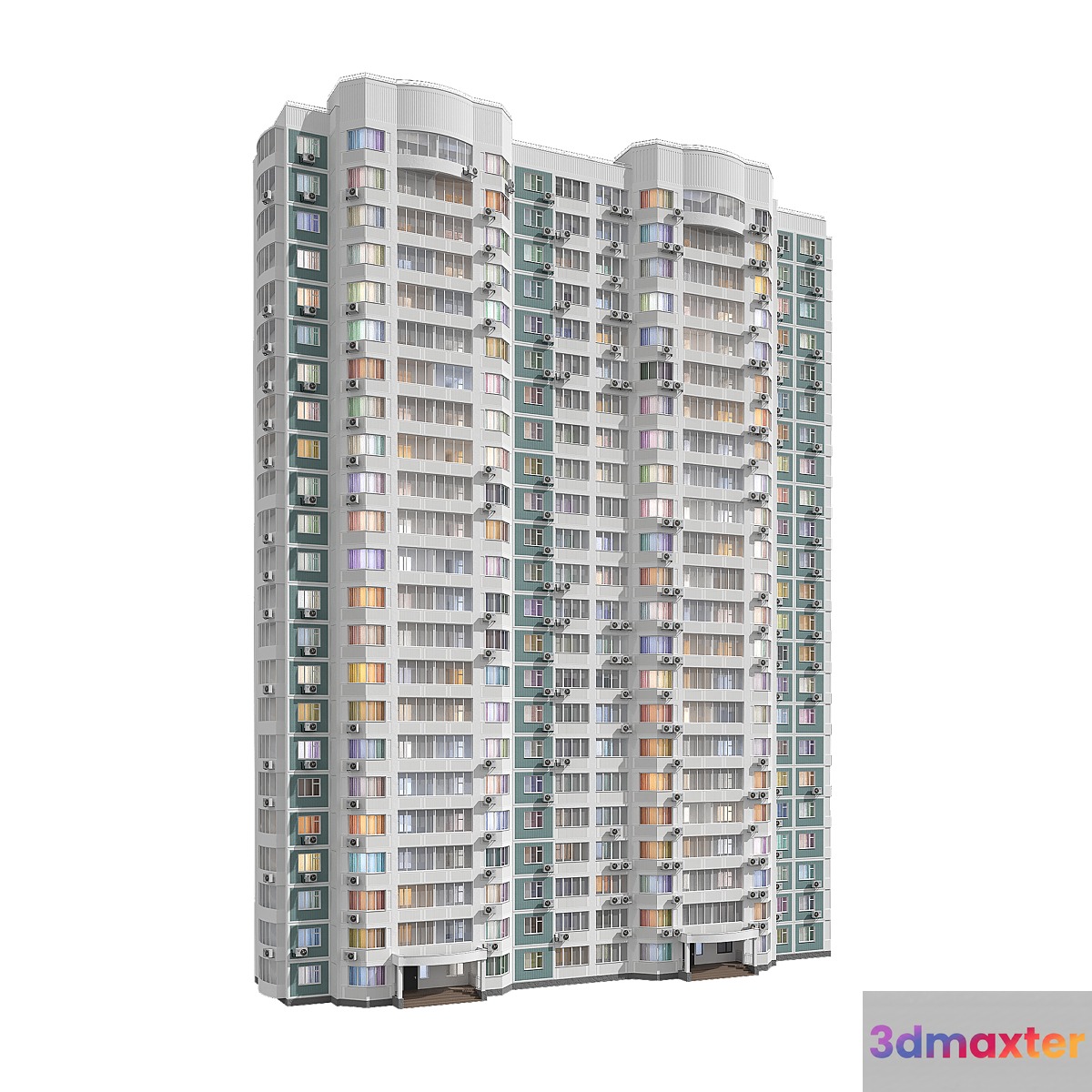 KOPE M sail 2 sections 23 floors 3D Max