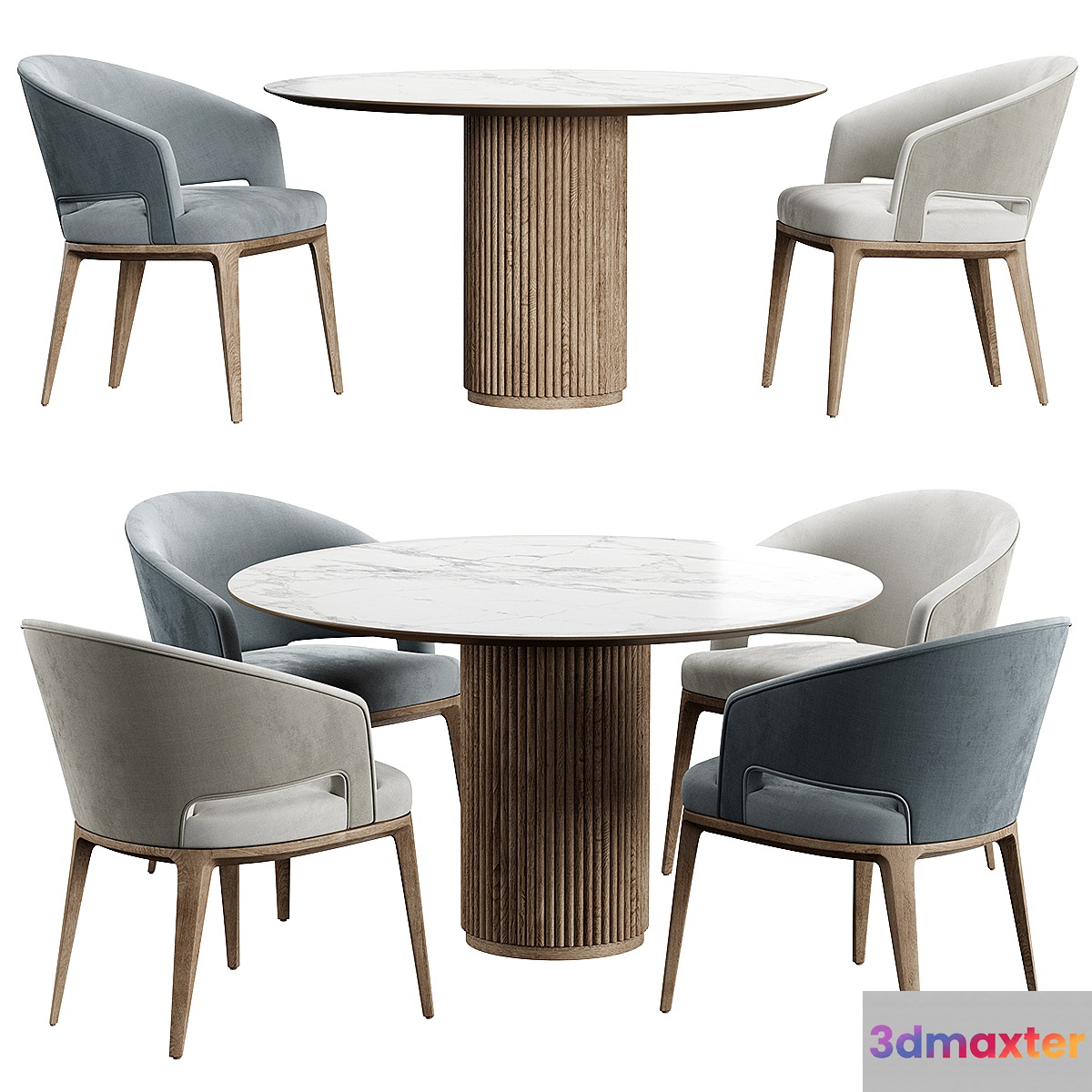 Chair Crop Konyshev PALAIS ROYAL Table 3D Max
