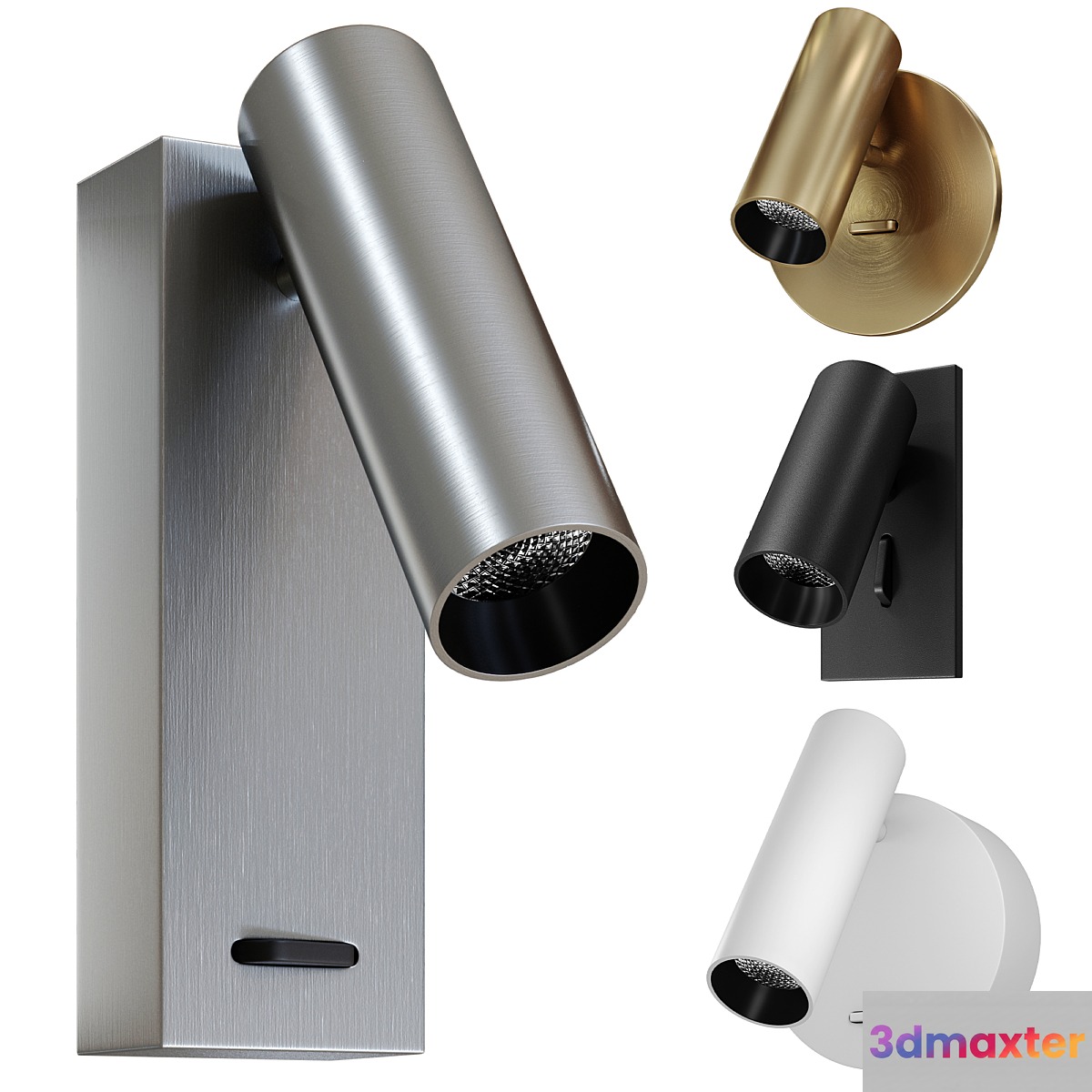 4 Night Wall lamps (centersvet) 3D Max