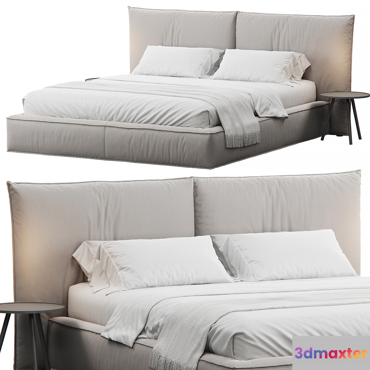 IMBOTTITO Upholstered Bed By Devina Nais 3D Max