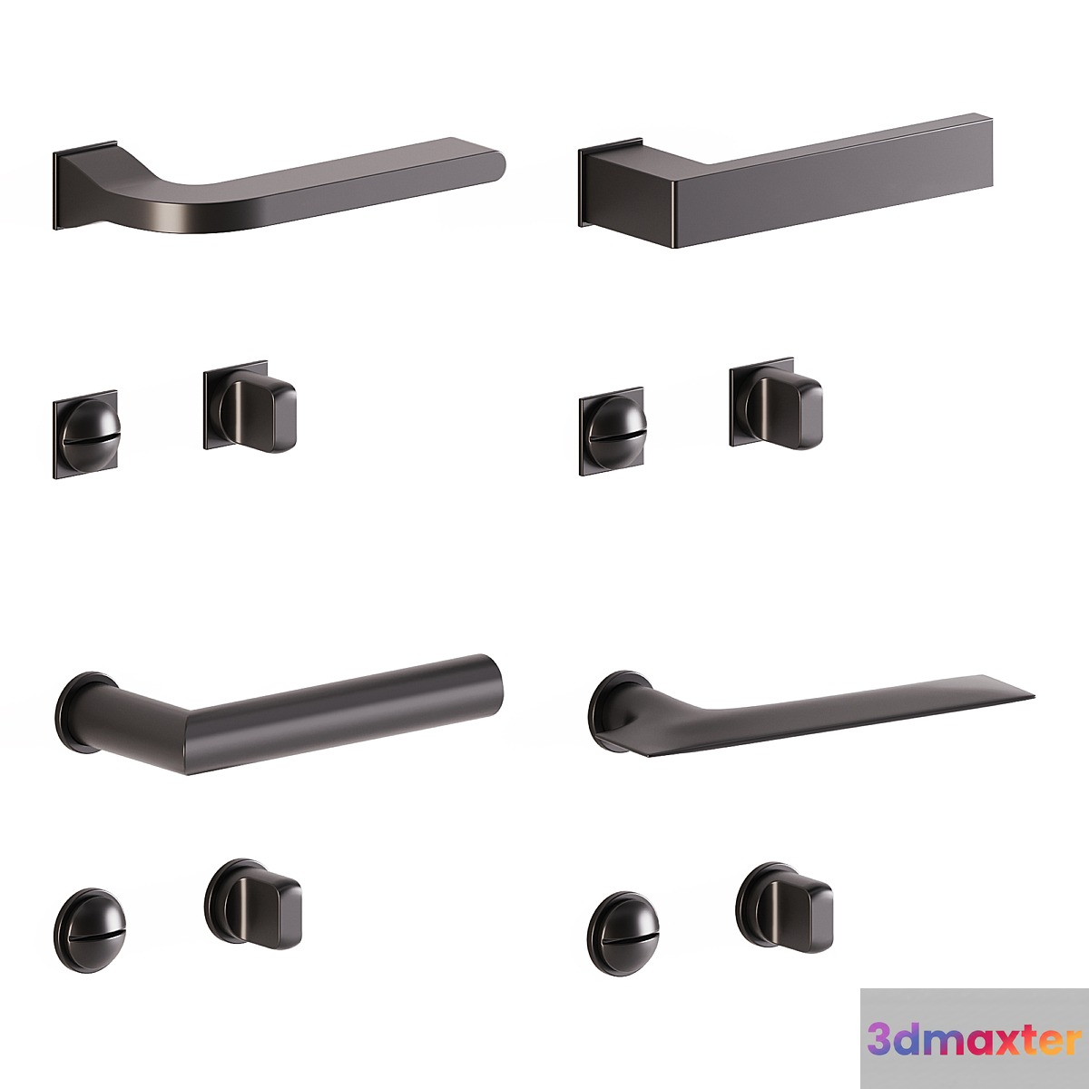 Door handles Manital minimal 3D Max