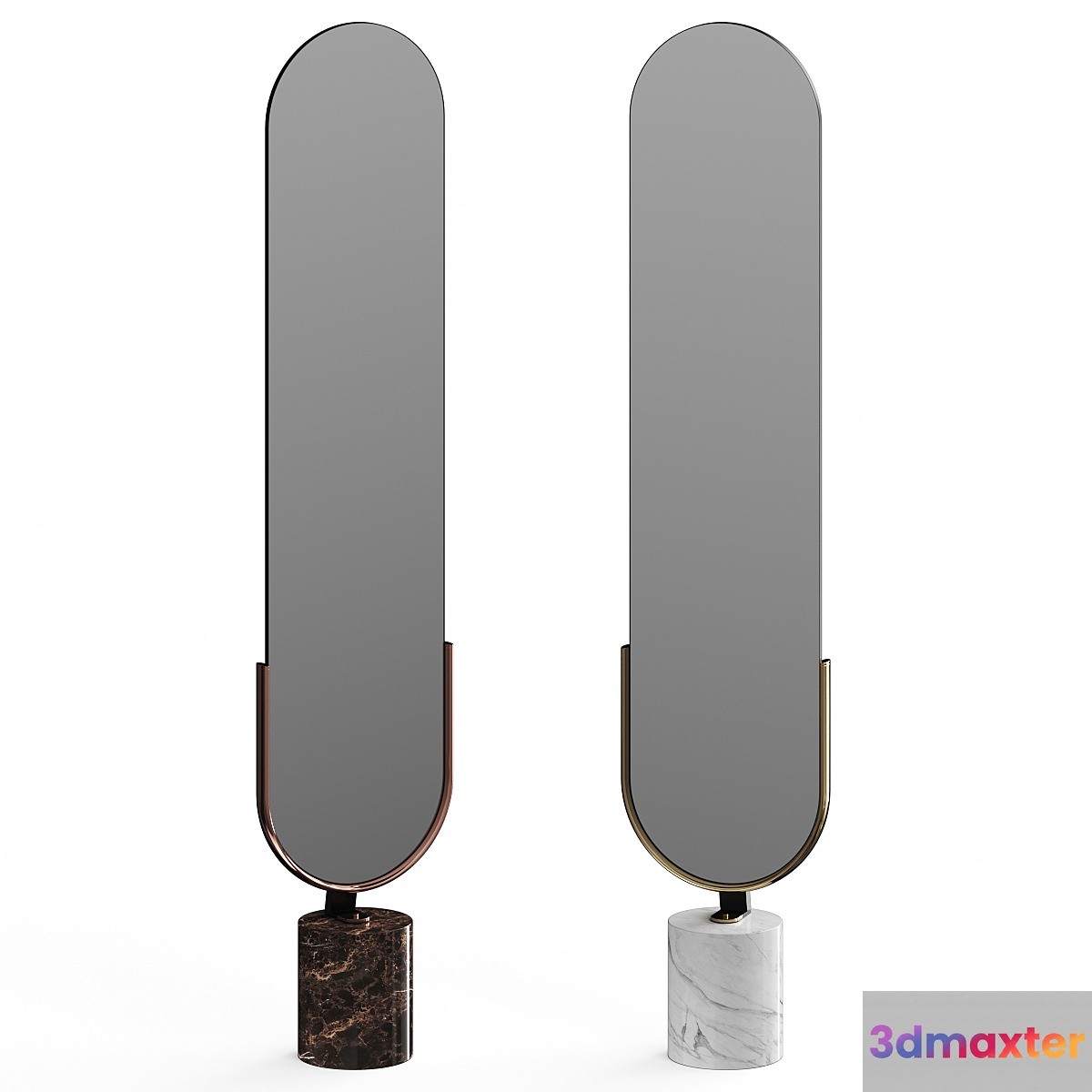 Luigi Volpi Tilde Floor Mirror 3D Max