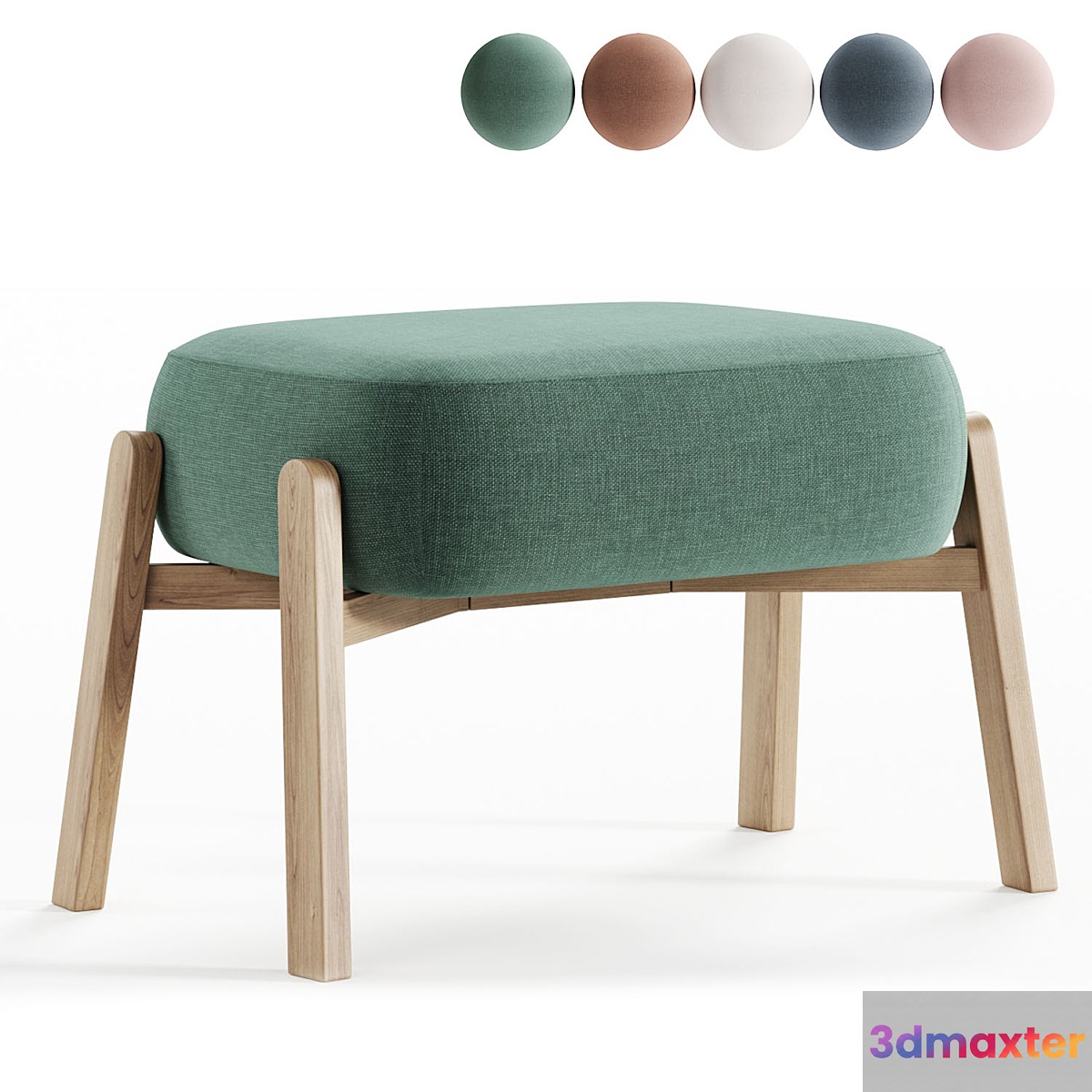 Pouf Hardy Soft Jungle 3D Max