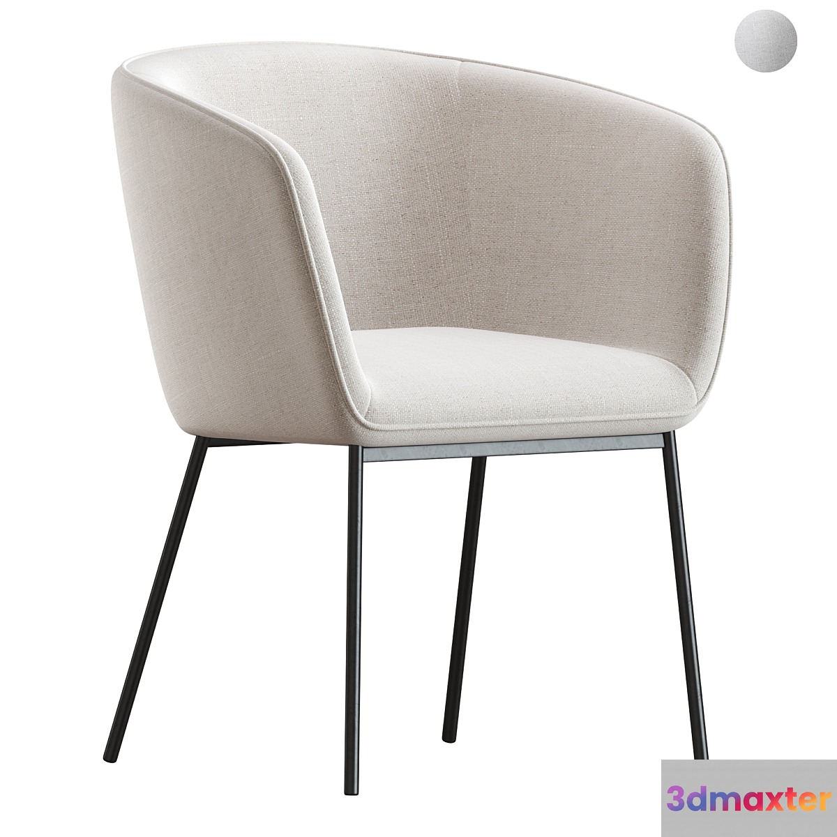 Chair Mitis from La Redoute 3D Max