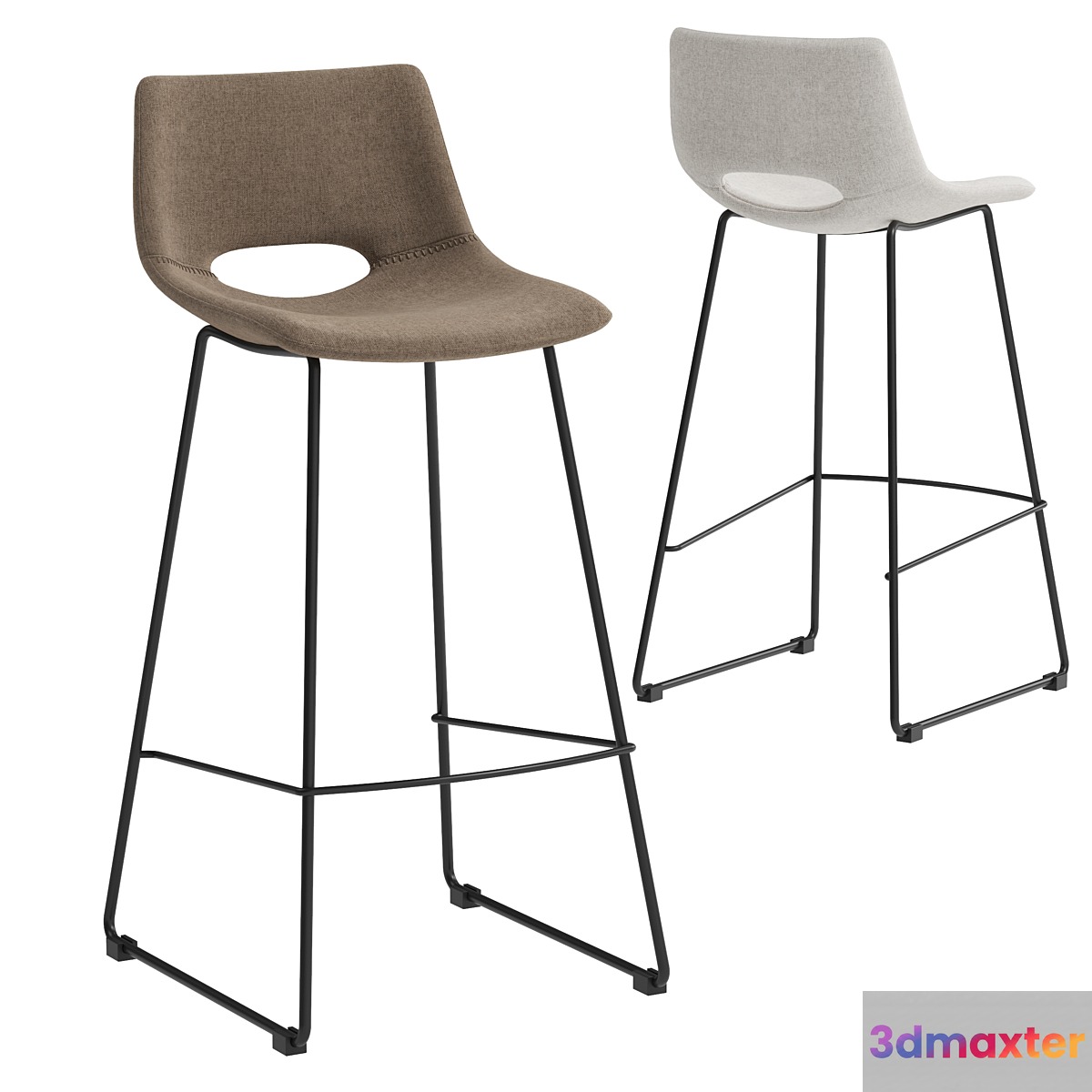 Kave home Zahara barstool 3D Max
