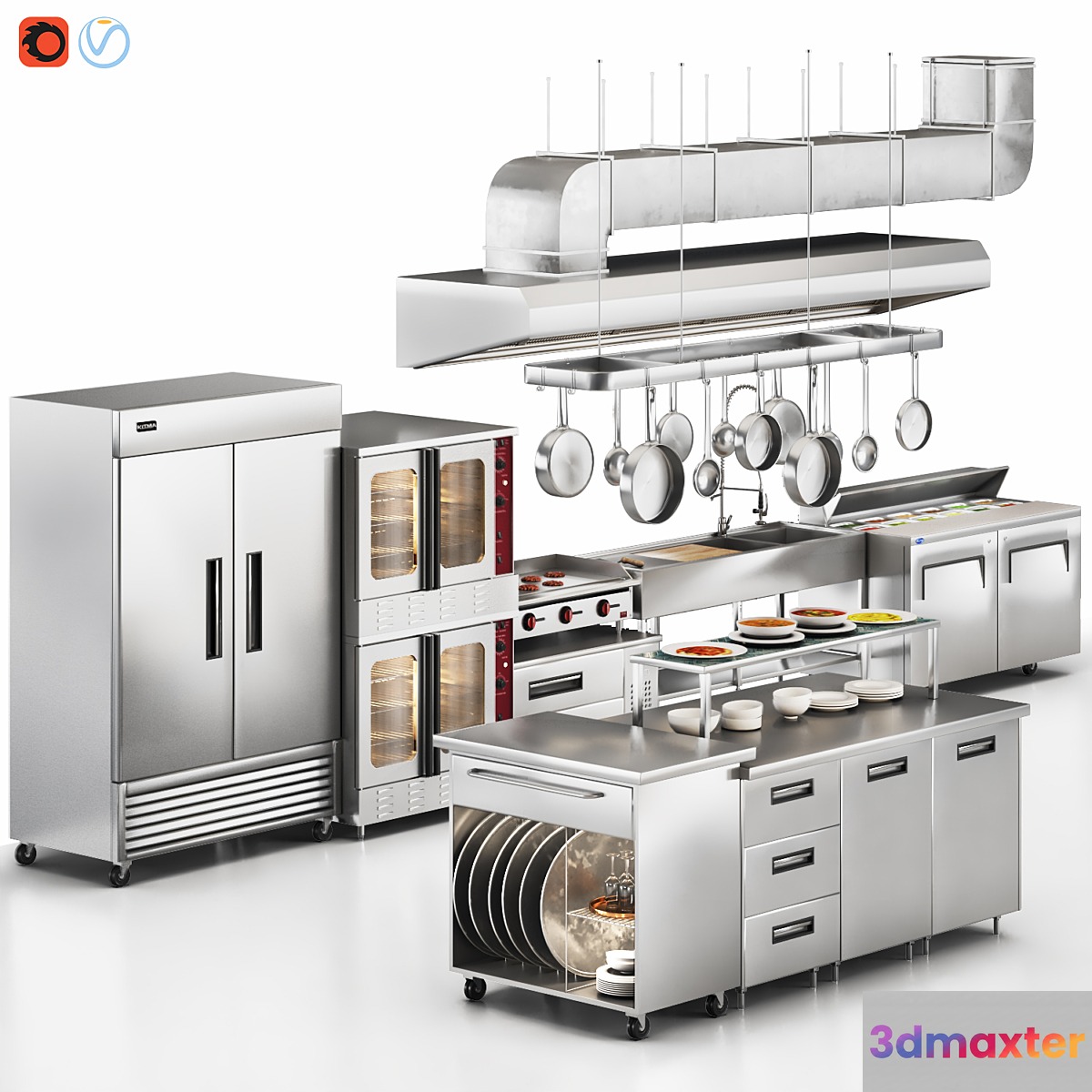 Cafe equipment 03 3D Max