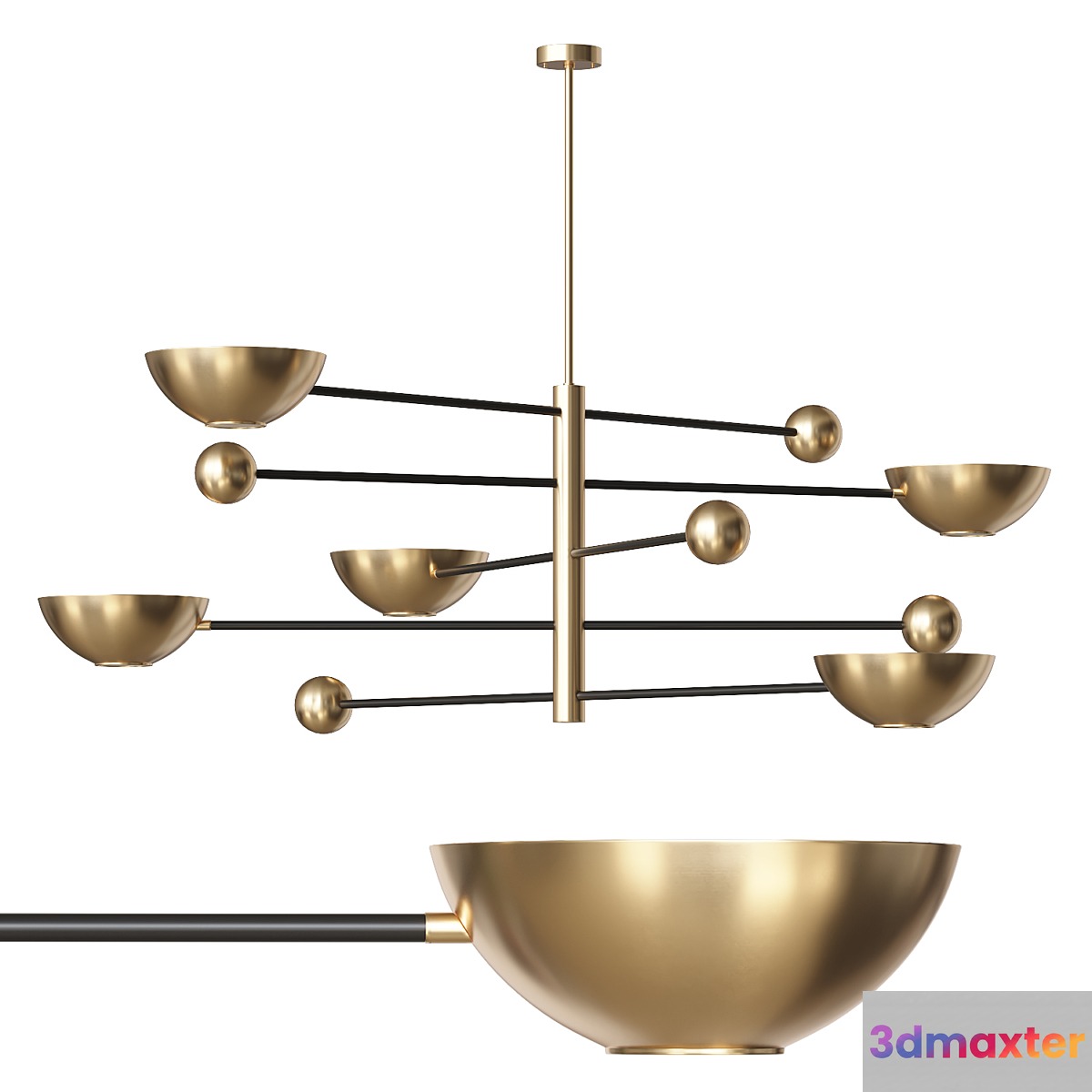 Chandelier Eichholtz Salinas 3D Max