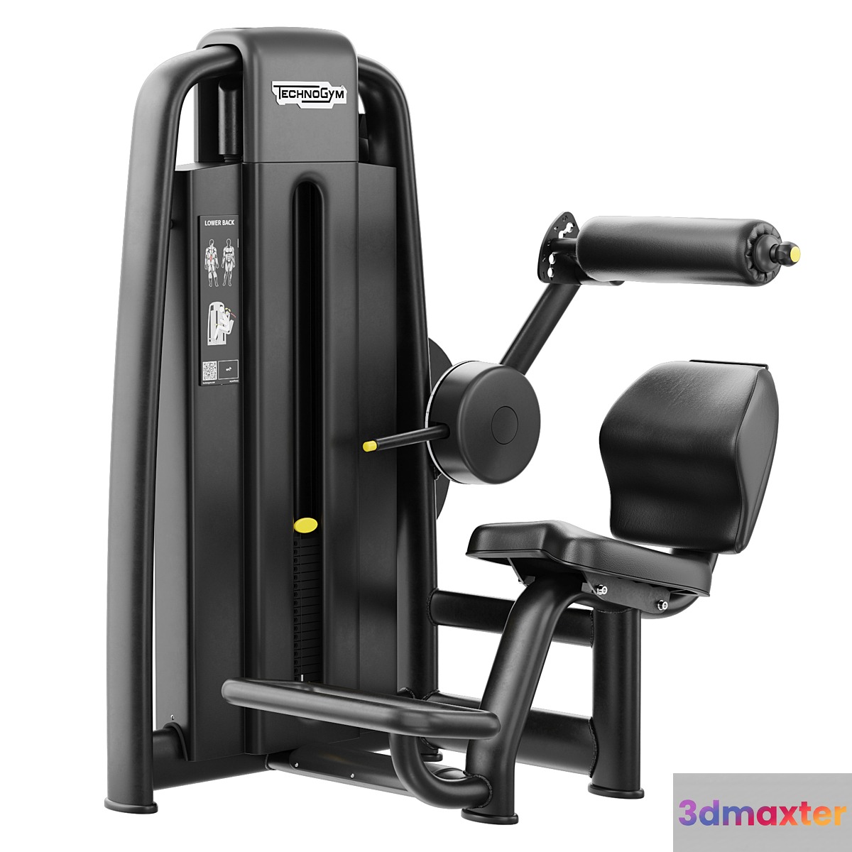 Technogym Selection 700 - Lower Back 3D Max