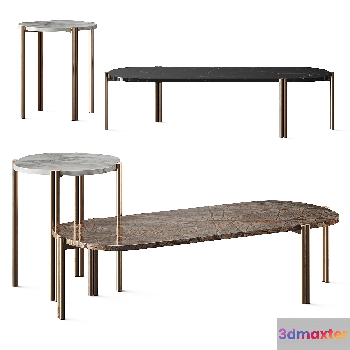 Fanti Bozzetti Menegon Ofiuco Coffee Tables 3D Max