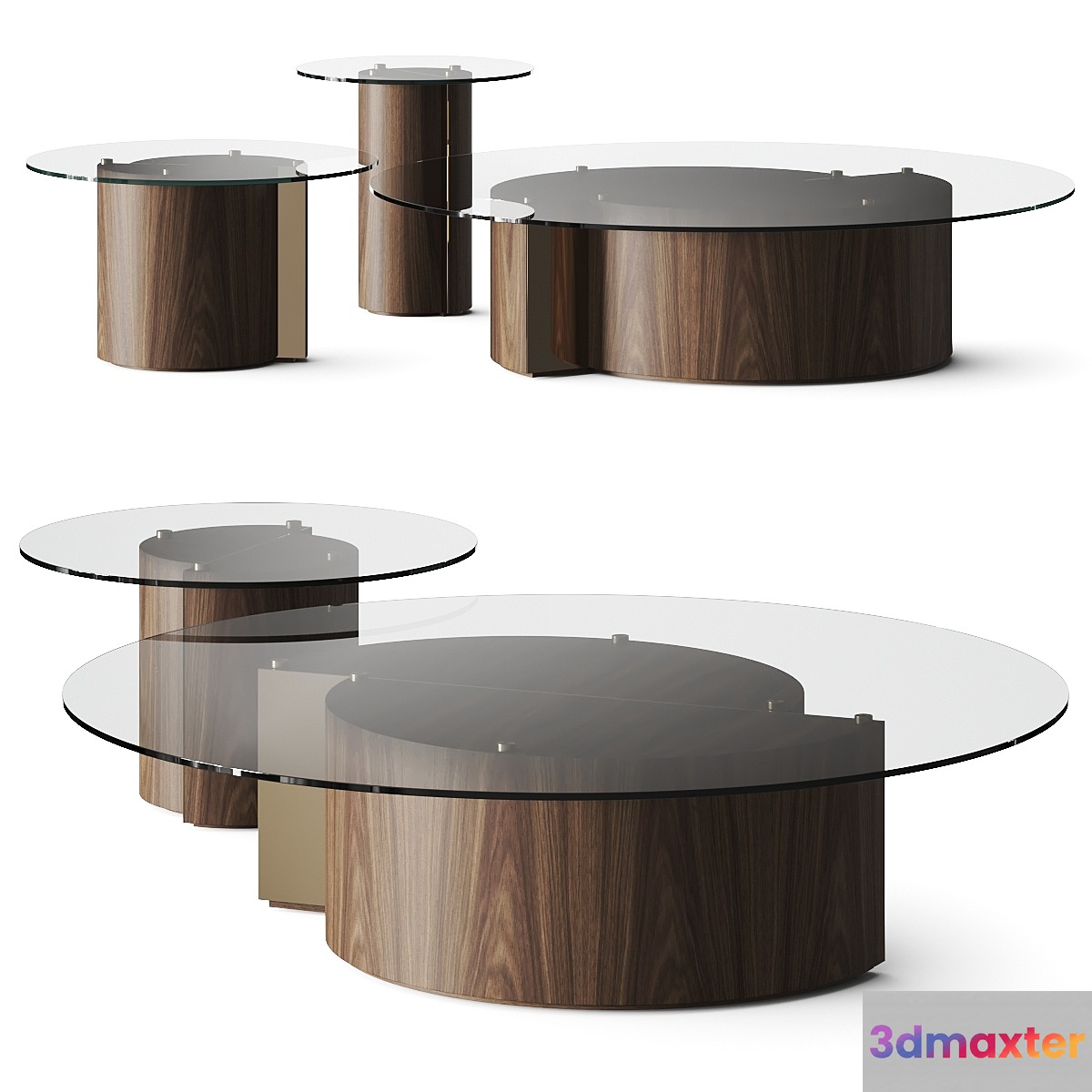 Mooza Design Slice Coffee Tables 3D Max