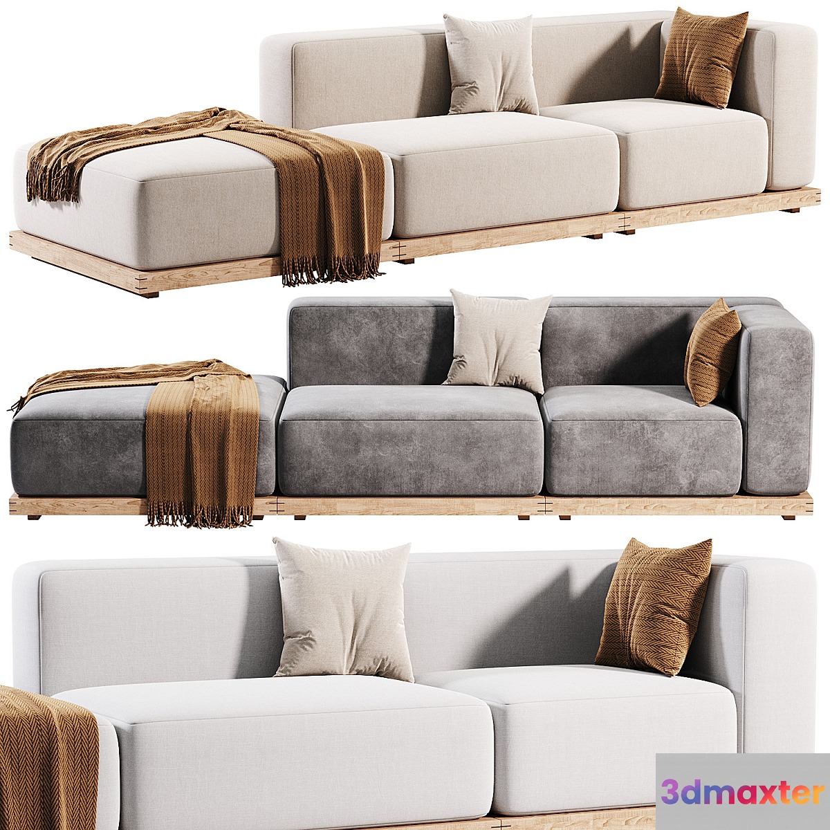 N-S02 Sofa by Karimoku Case Study - No.2 3D Max