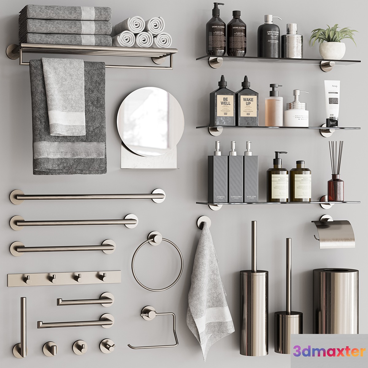 Bathroom Accessories 87 3D Max