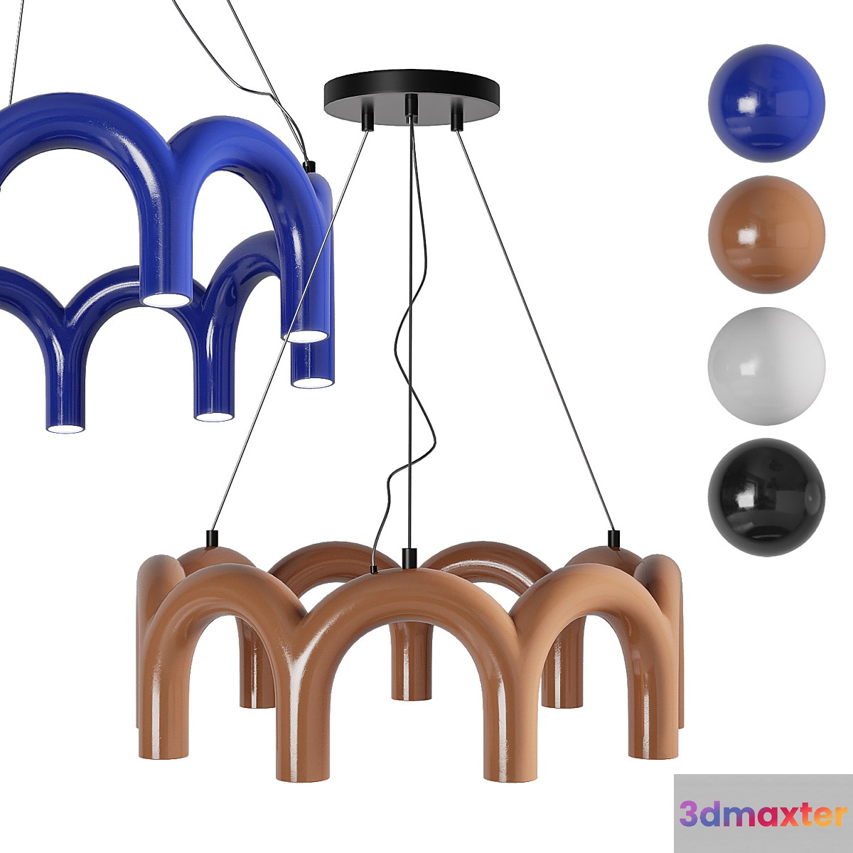 Oblure Arch Circle LED Chandelier 3D Max