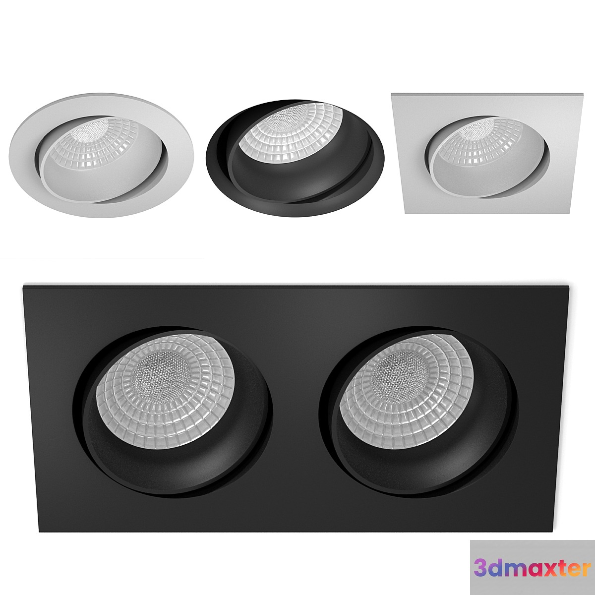Foton Gira + Twist + Nero + Duo series of integrated luminaires (Centersvet) 3D Max