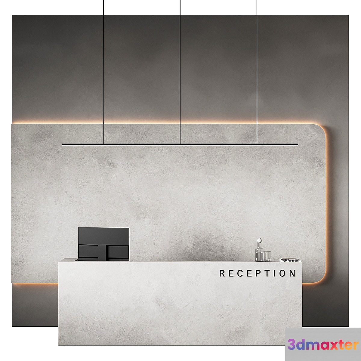 Reception desk 14 3D Max