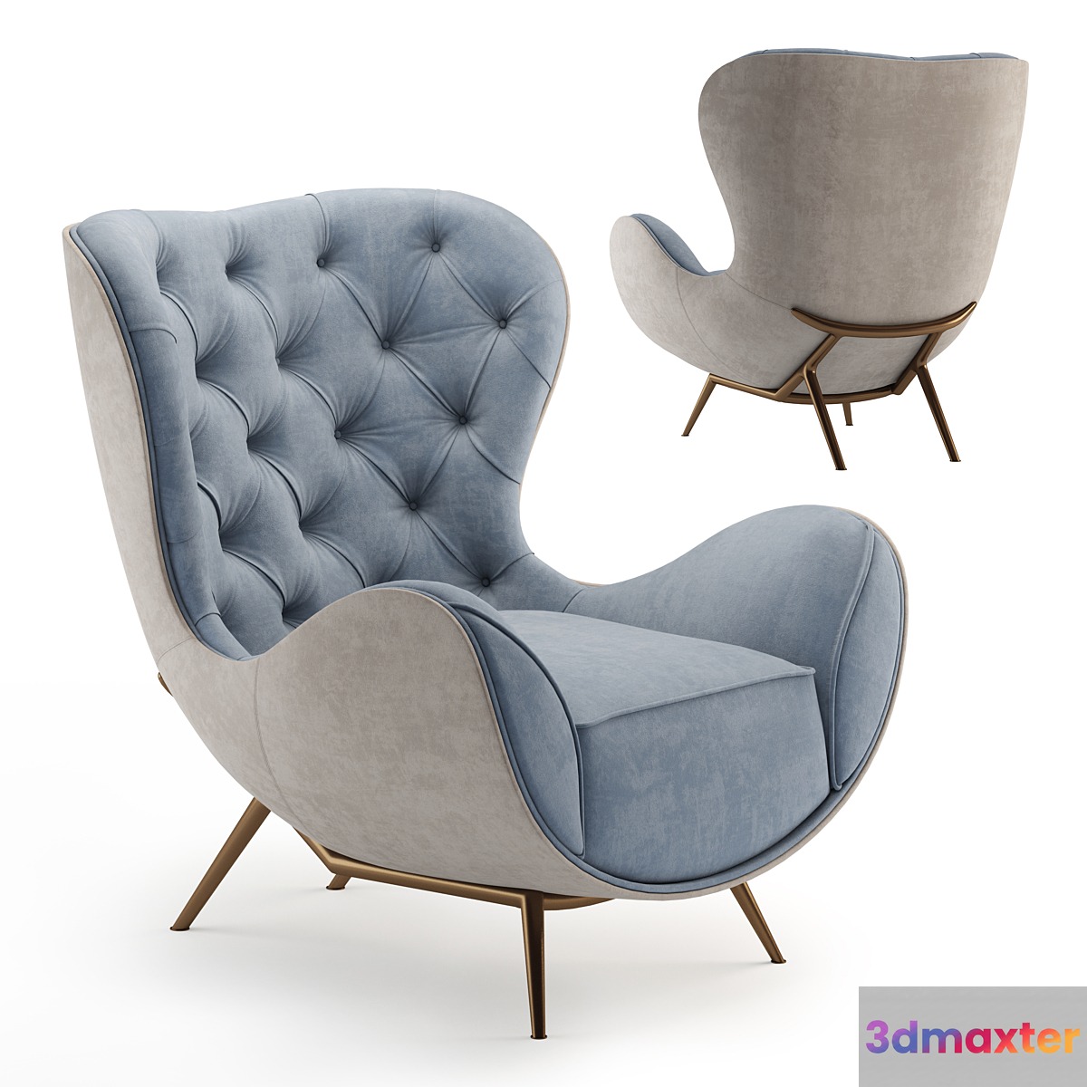 VOLPI MARION armchair 3D Max