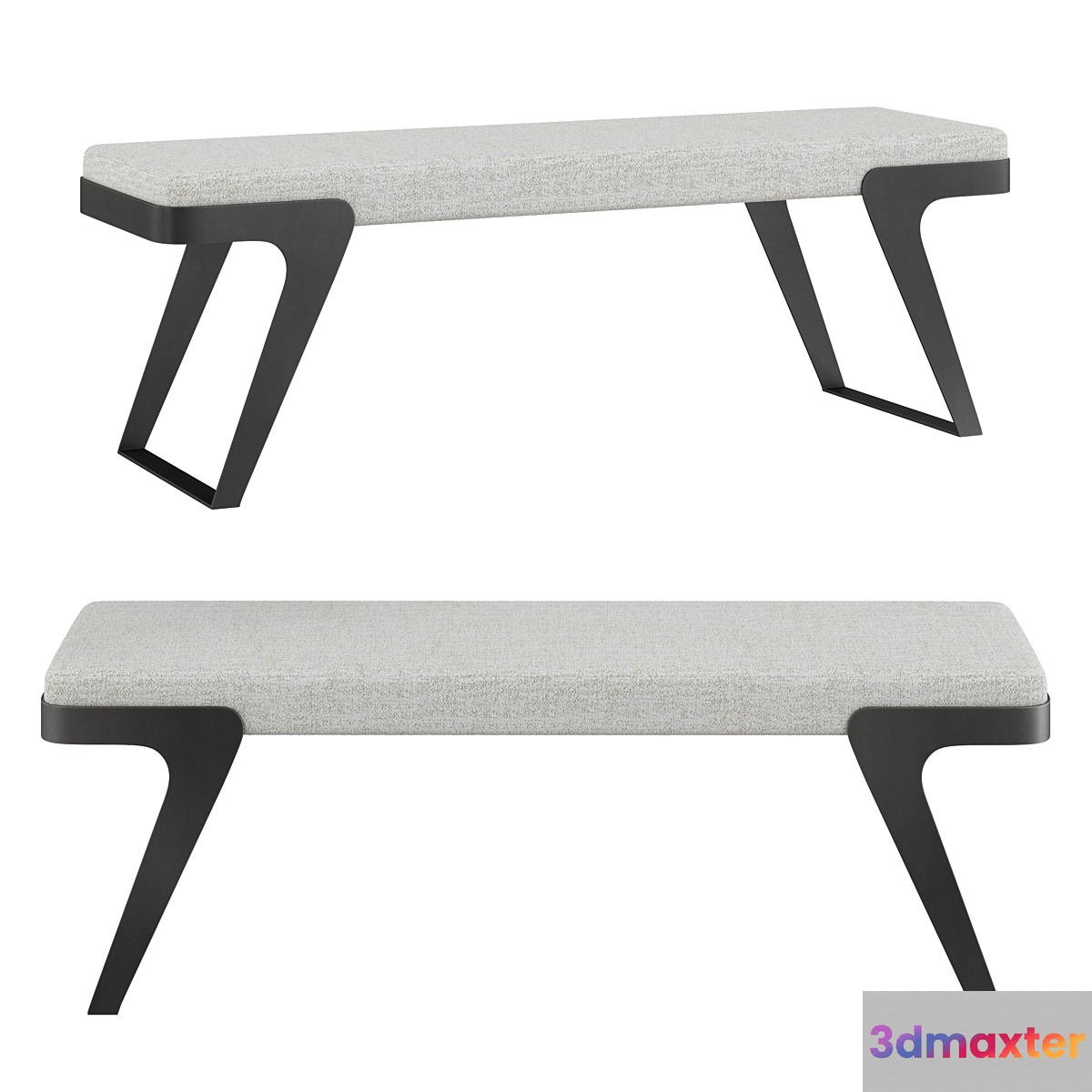 Matthew Williams Hover Modern Bench 3D Max