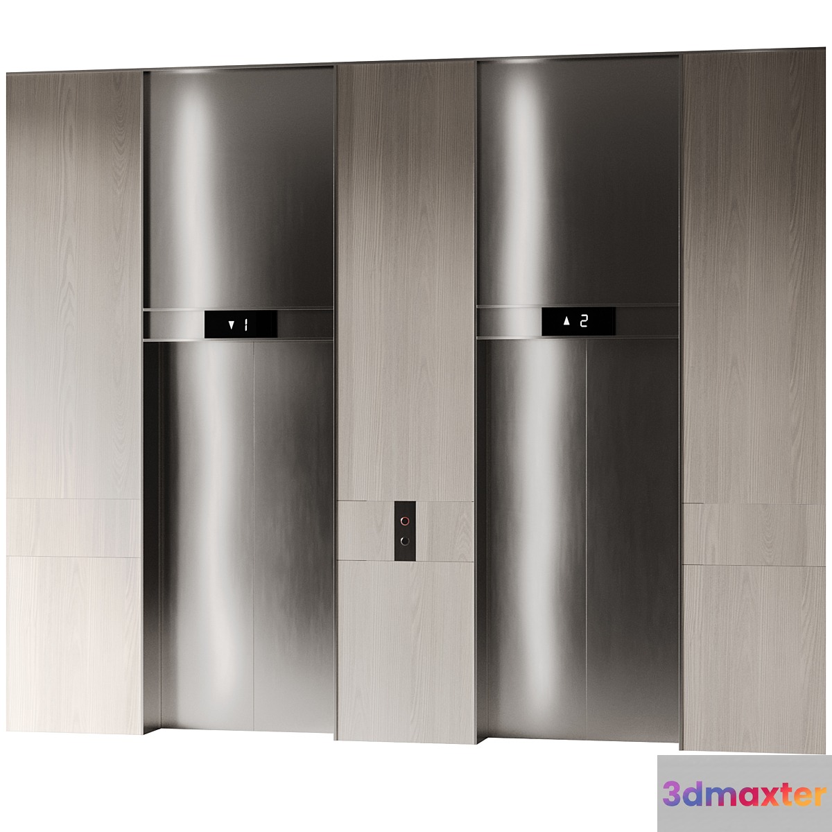 Elevator hall 01 3D Max
