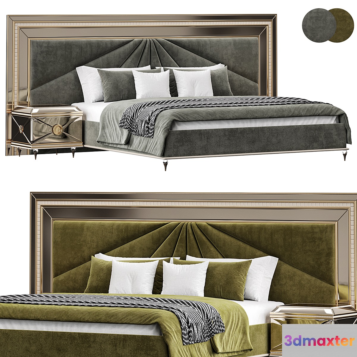 Silva Luxury Bed By Evgor Luxury 3D Max