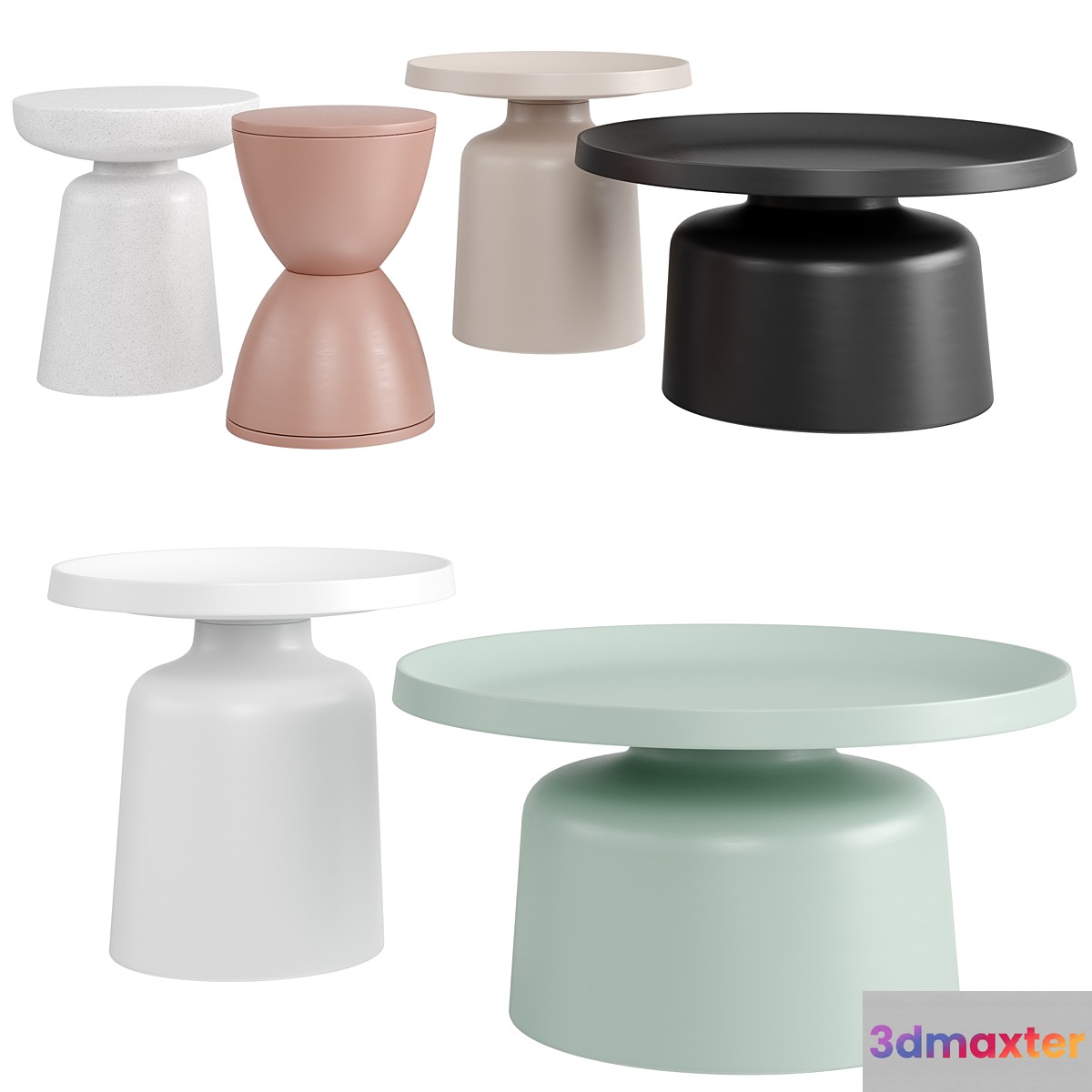 Set of tables from Divan.ru 3D Max