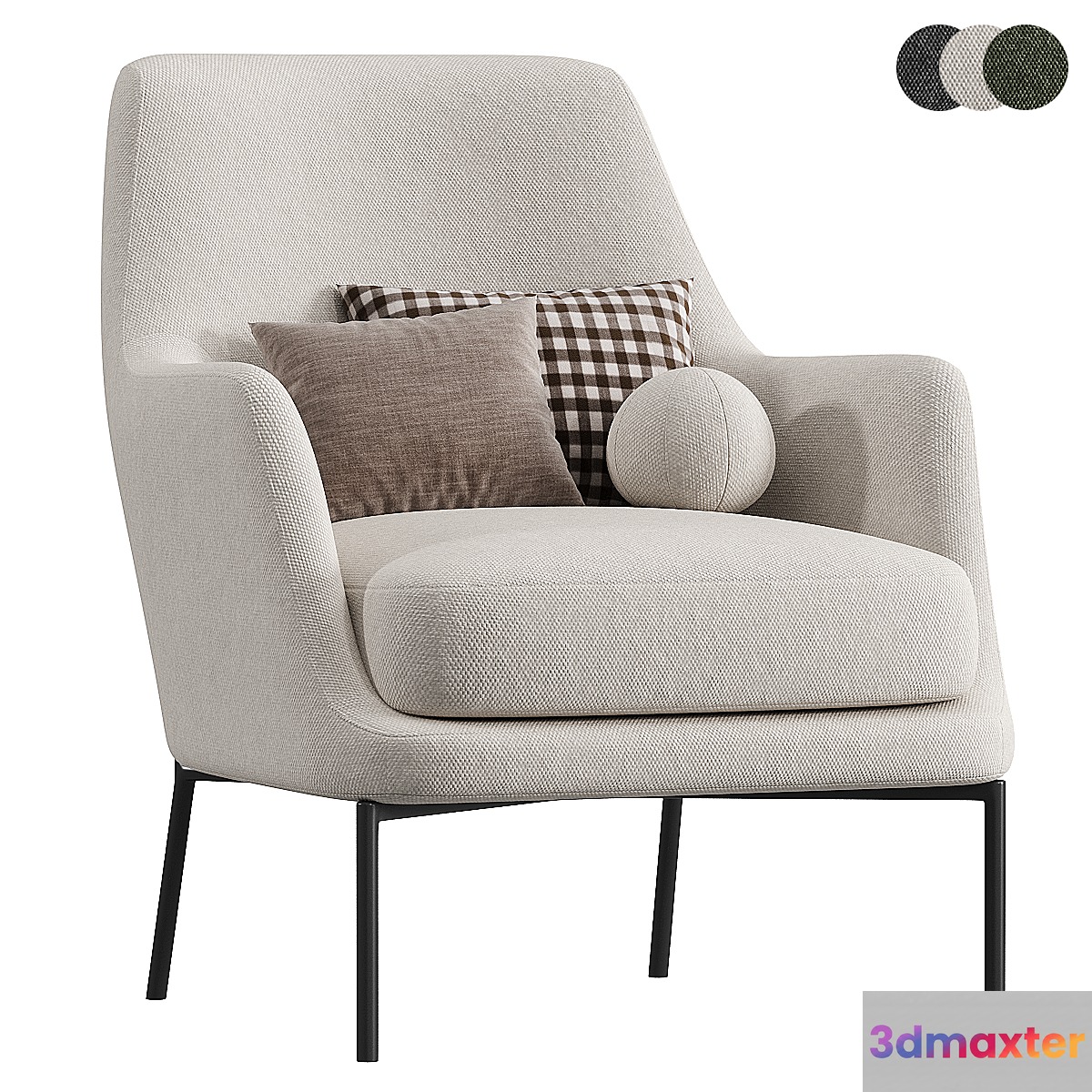 JOYCE Armchair By Flexform 3D Max