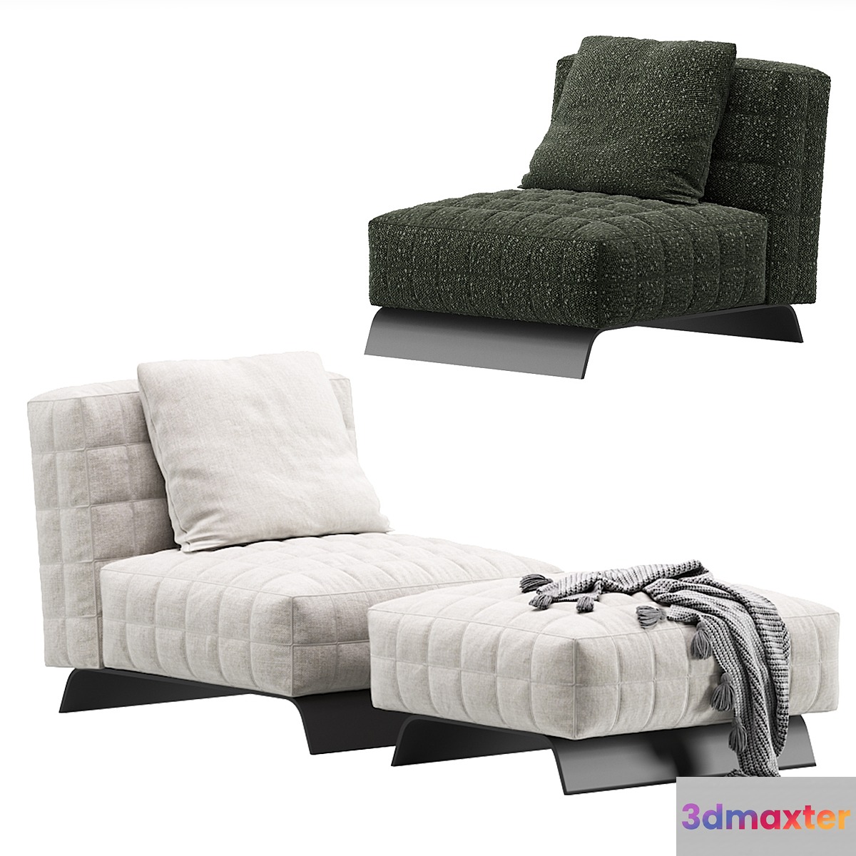 Minotti TWIGGY Armchair - No.2 3D Max