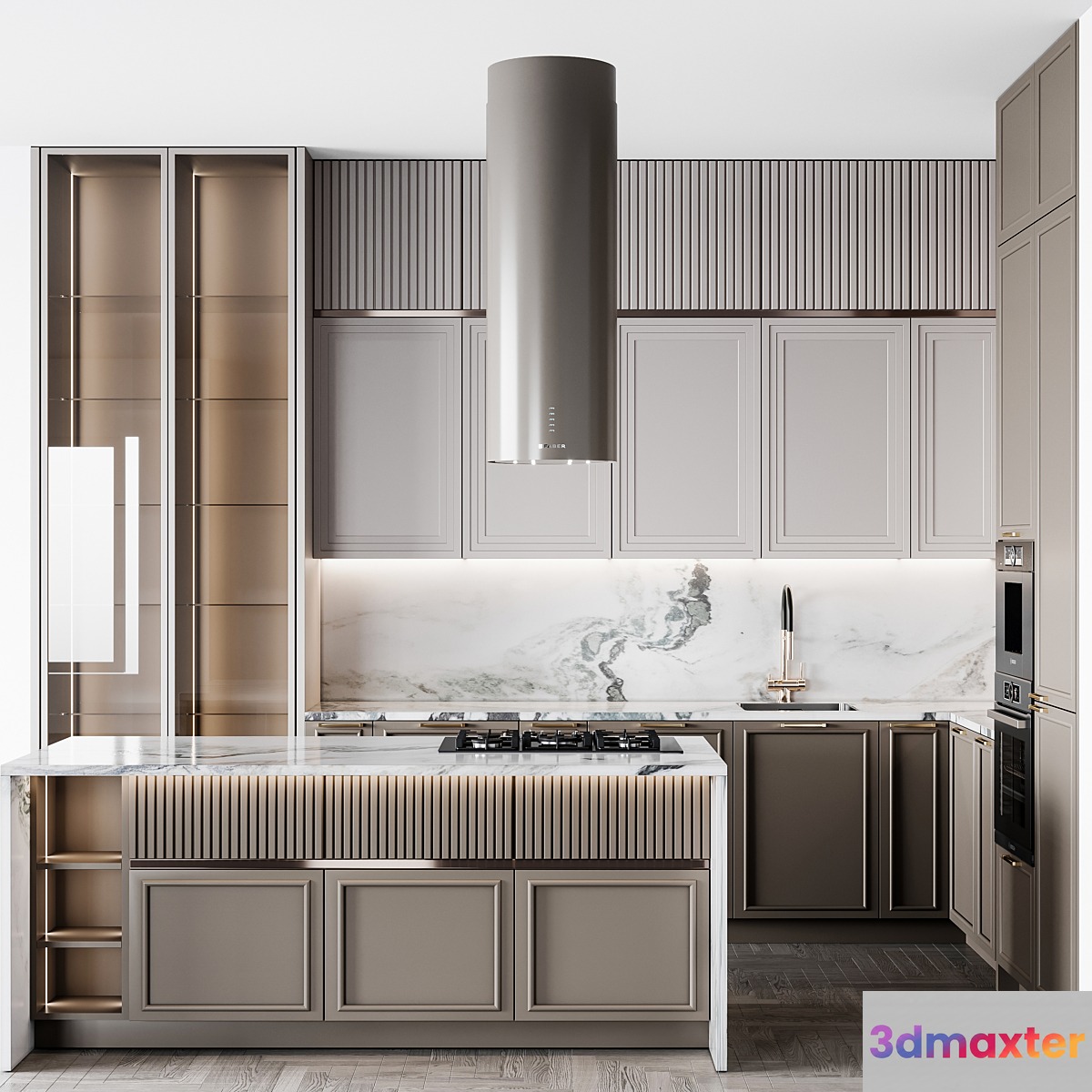 kitchen Neoclassic 282 3D Max
